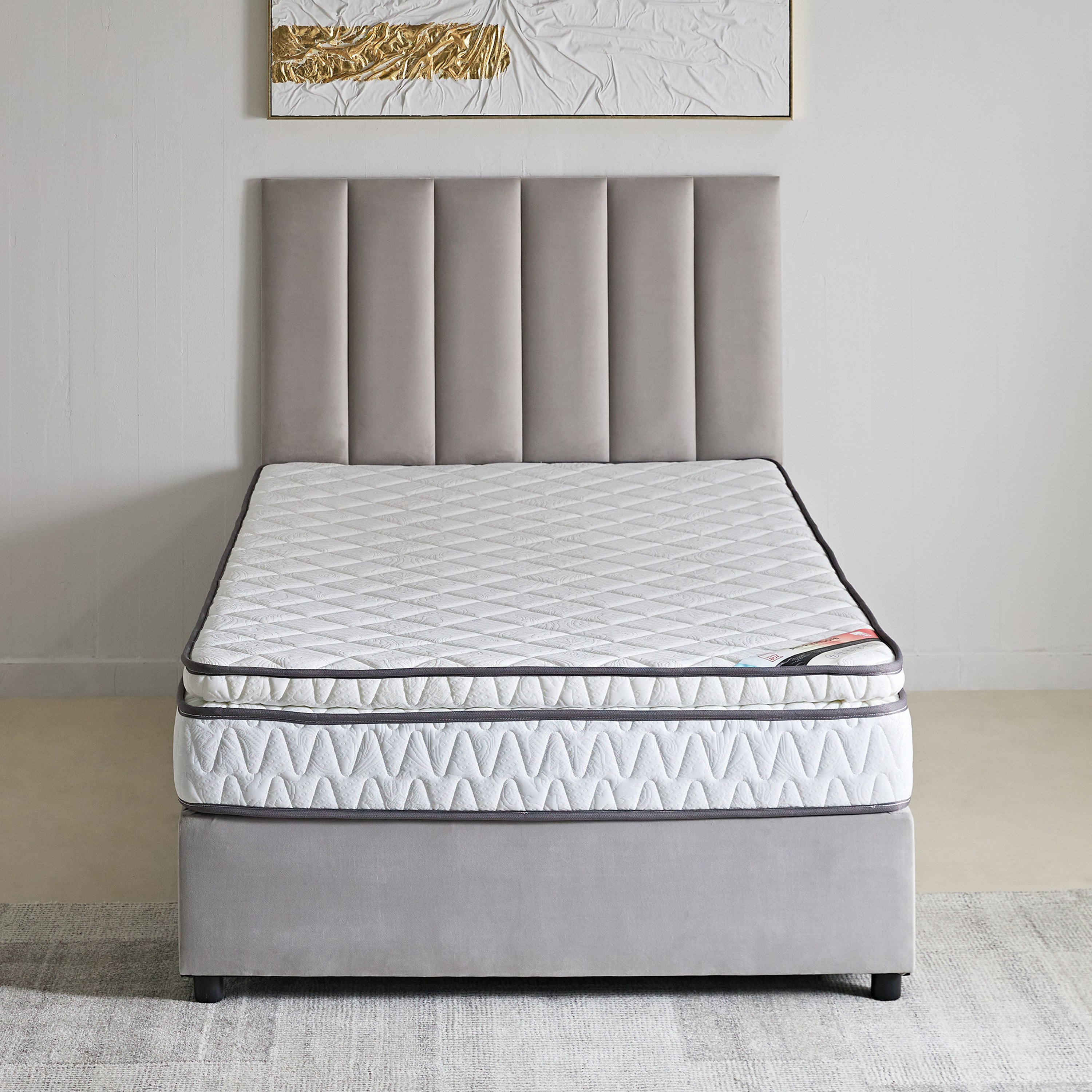 مرتبة كوين بإسفنج مجدد وسطح وسادة من لونو فيرم كور - 140x200x23 سم-hbxbedroom-mattresses-queen-image-5