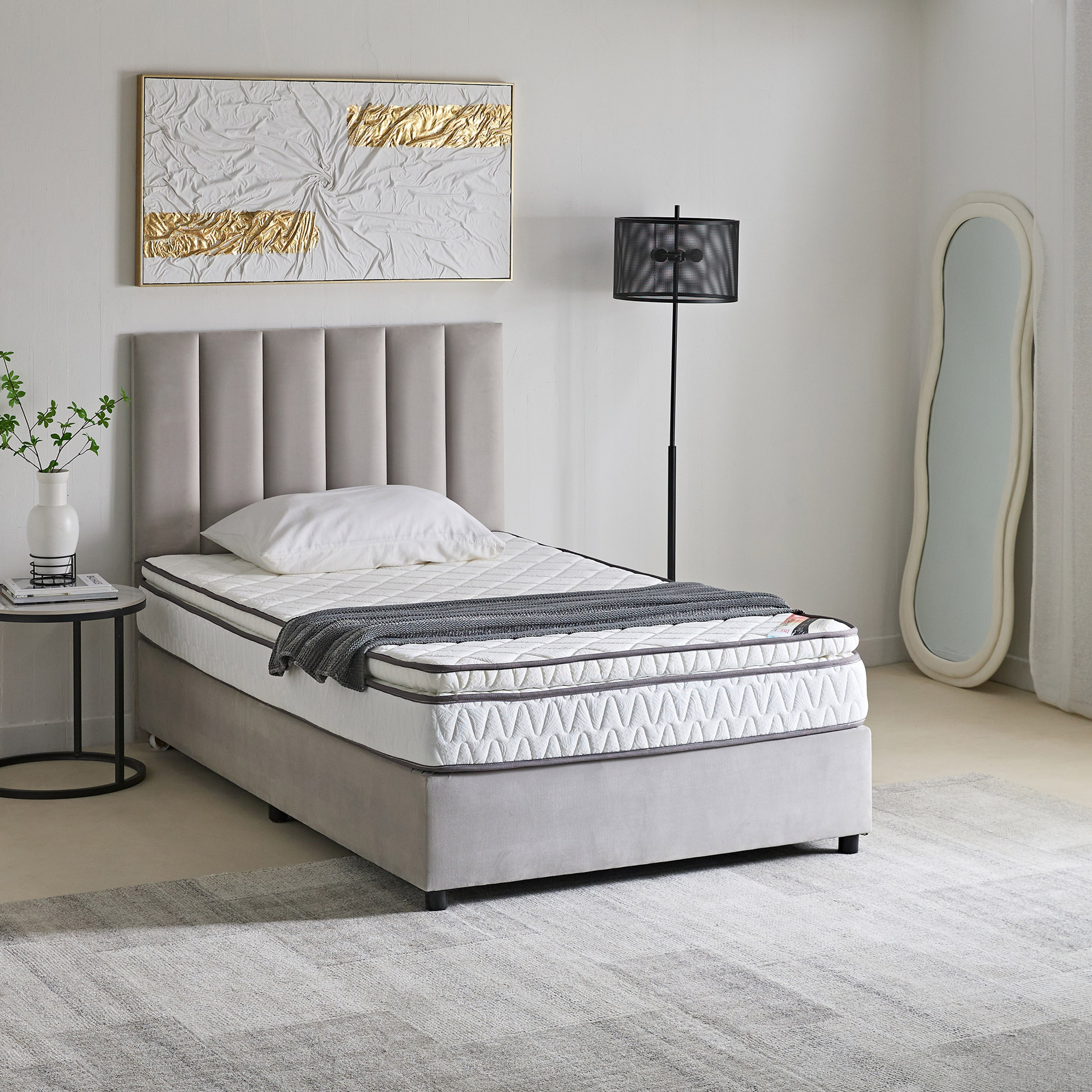 مرتبة كوين بإسفنج مجدد وسطح وسادة من لونو فيرم كور - 140x200x23 سم-hbxbedroom-mattresses-queen-image-9