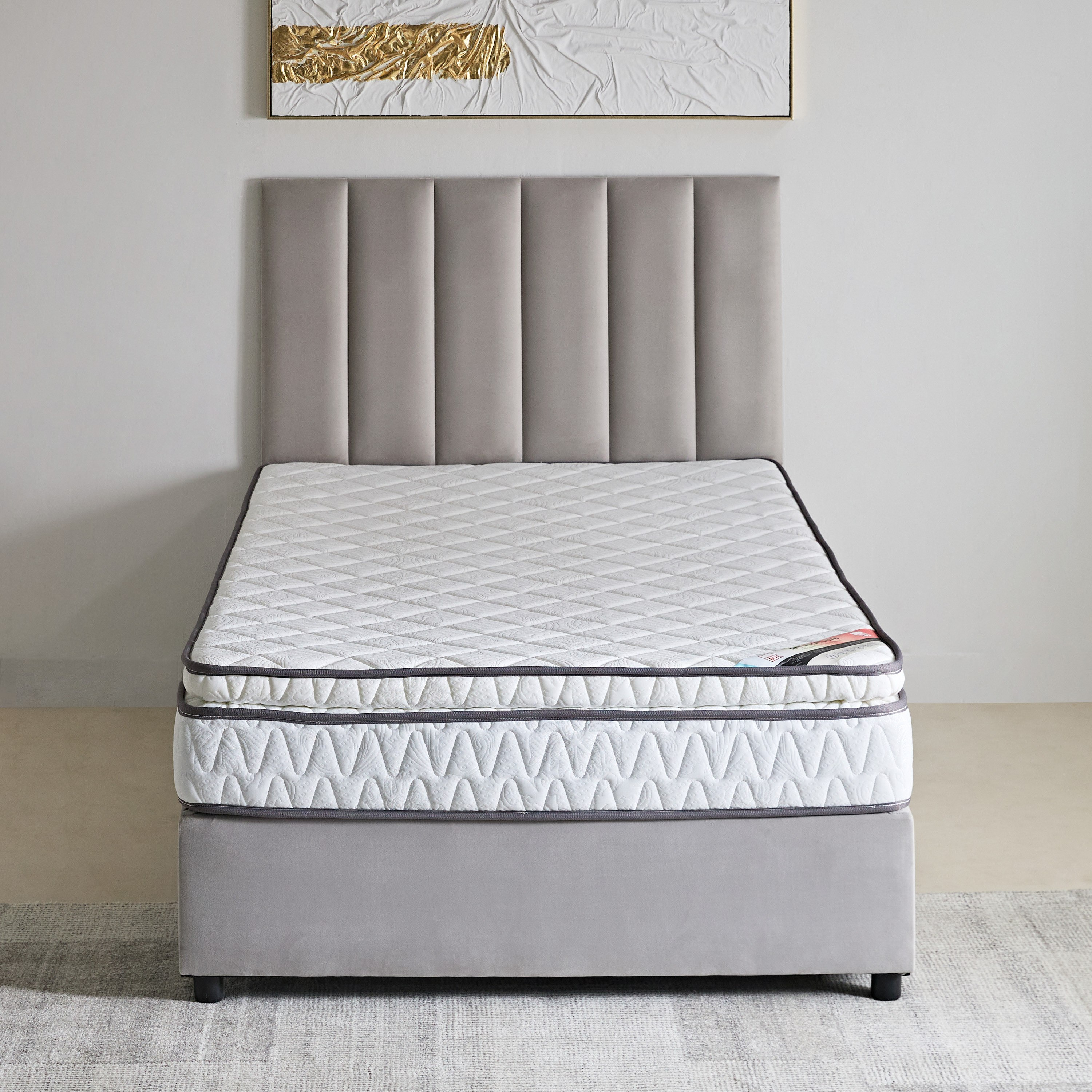 مرتبة كوين بإسفنج مجدد وسطح وسادة من لونو فيرم كور - 150x200x23 سم-hbxbedroom-mattresses-queen-image-5
