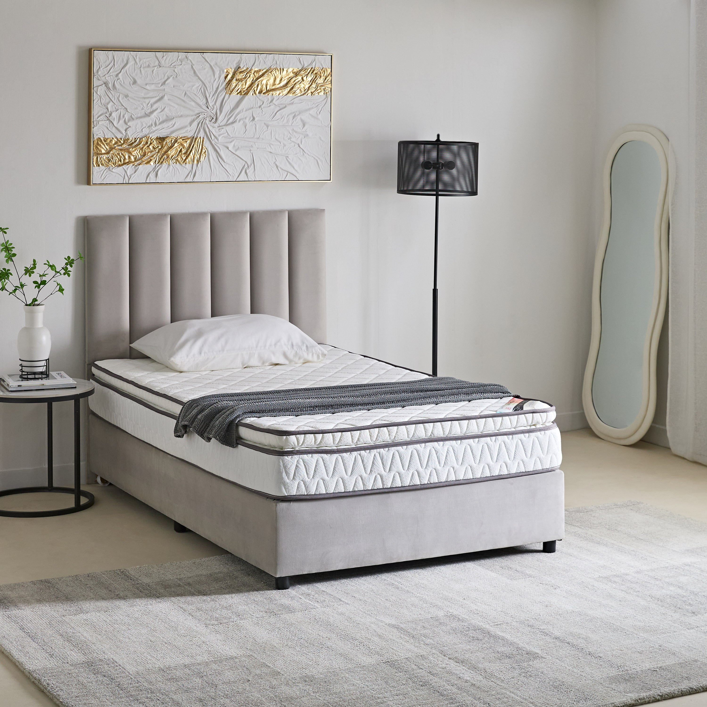 مرتبة كوين بإسفنج مجدد وسطح وسادة من لونو فيرم كور - 150x200x23 سم-hbxbedroom-mattresses-queen-image-7