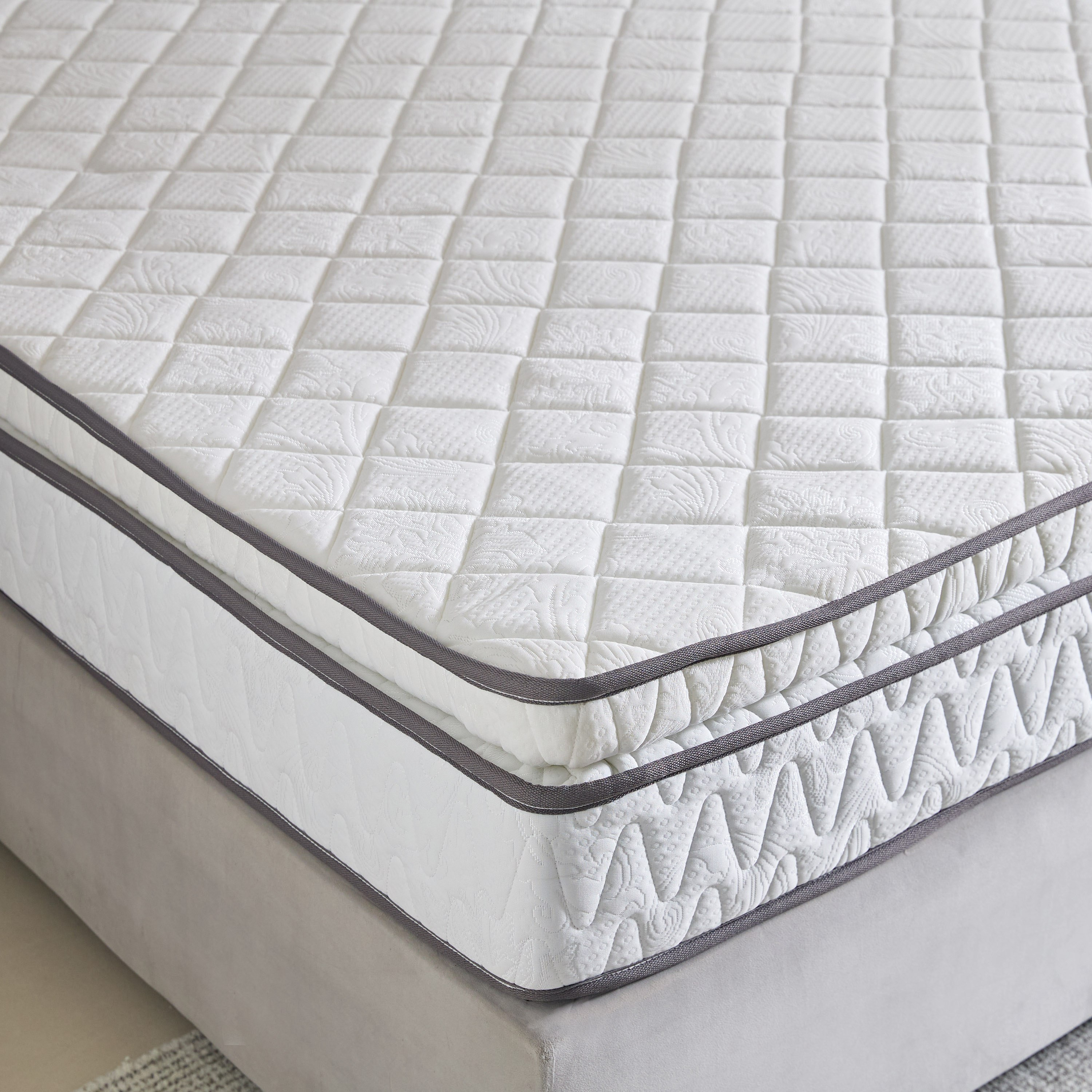 مرتبة كوين بإسفنج مجدد وسطح وسادة من لونو فيرم كور - 155x205x23 سم-hbxbedroom-mattresses-queen-image-2