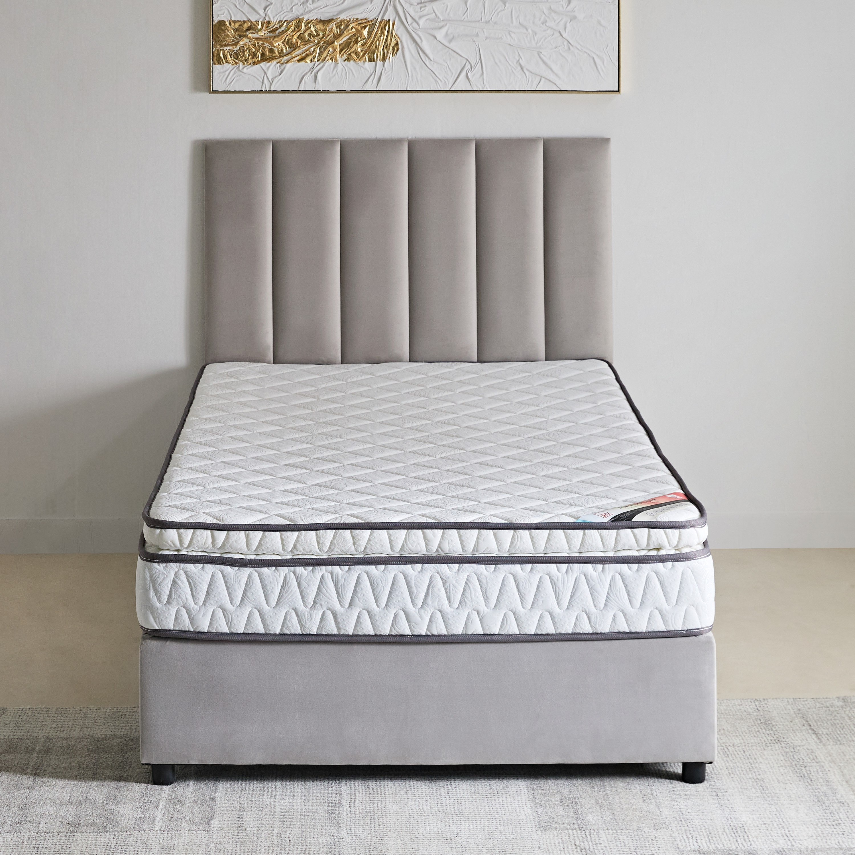 مرتبة كوين بإسفنج مجدد وسطح وسادة من لونو فيرم كور - 155x205x23 سم-hbxbedroom-mattresses-queen-image-5