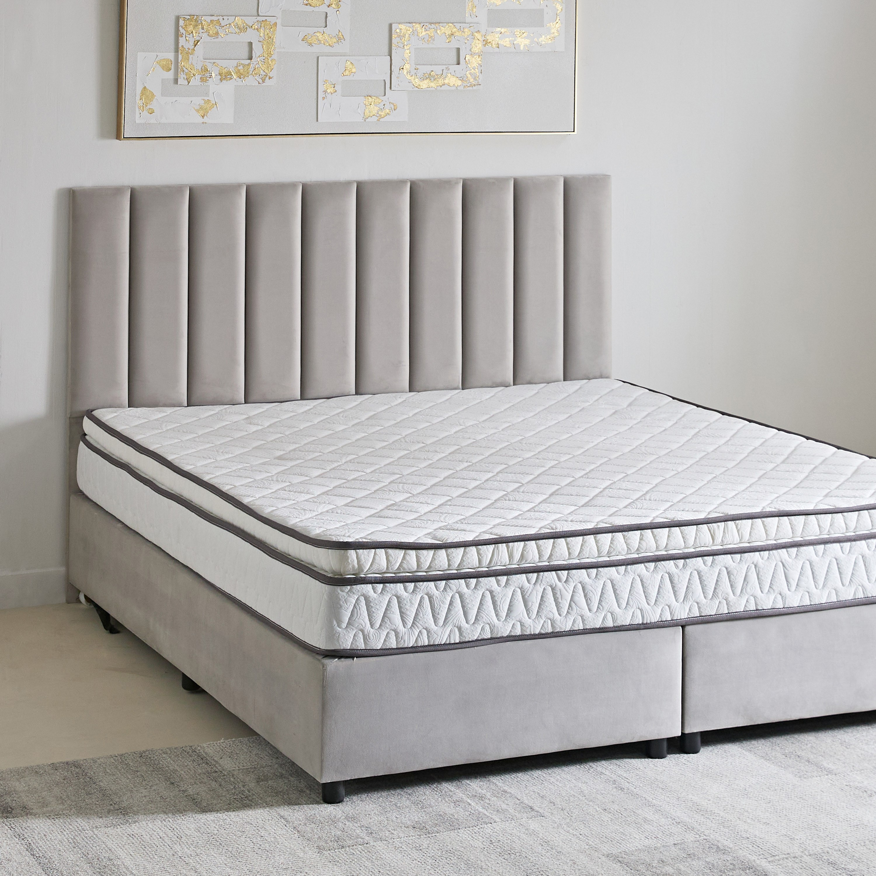 Luno FirmCore Pillow Top Rebonded Foam King Mattress - 180x210x23 cm-hbxfurniture-mattresses-king-image-6