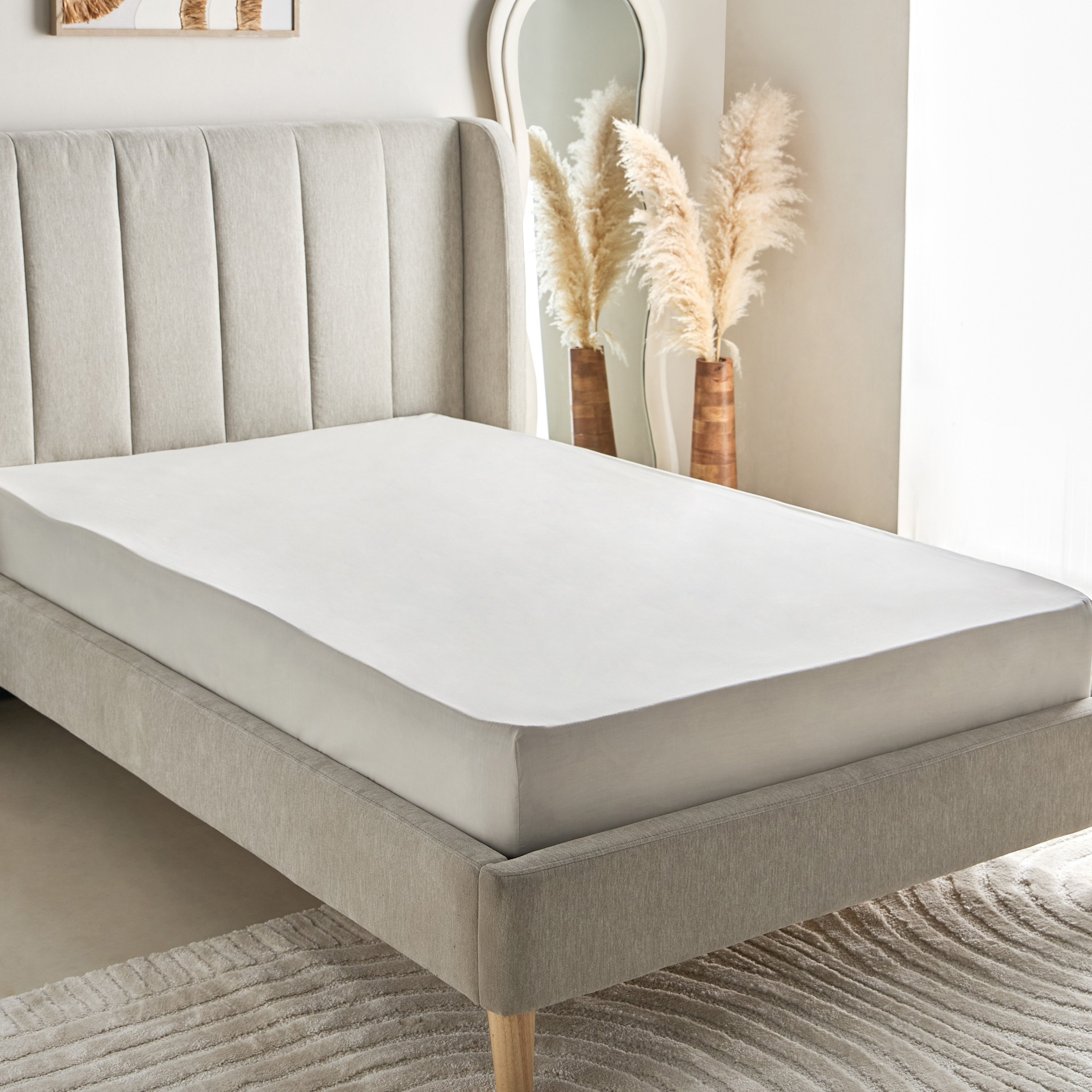 شرشف مطاطي توين بولي قطن من بريستول - 120x200+25 سم-hbxhomeware-hbxbedroom-image-2