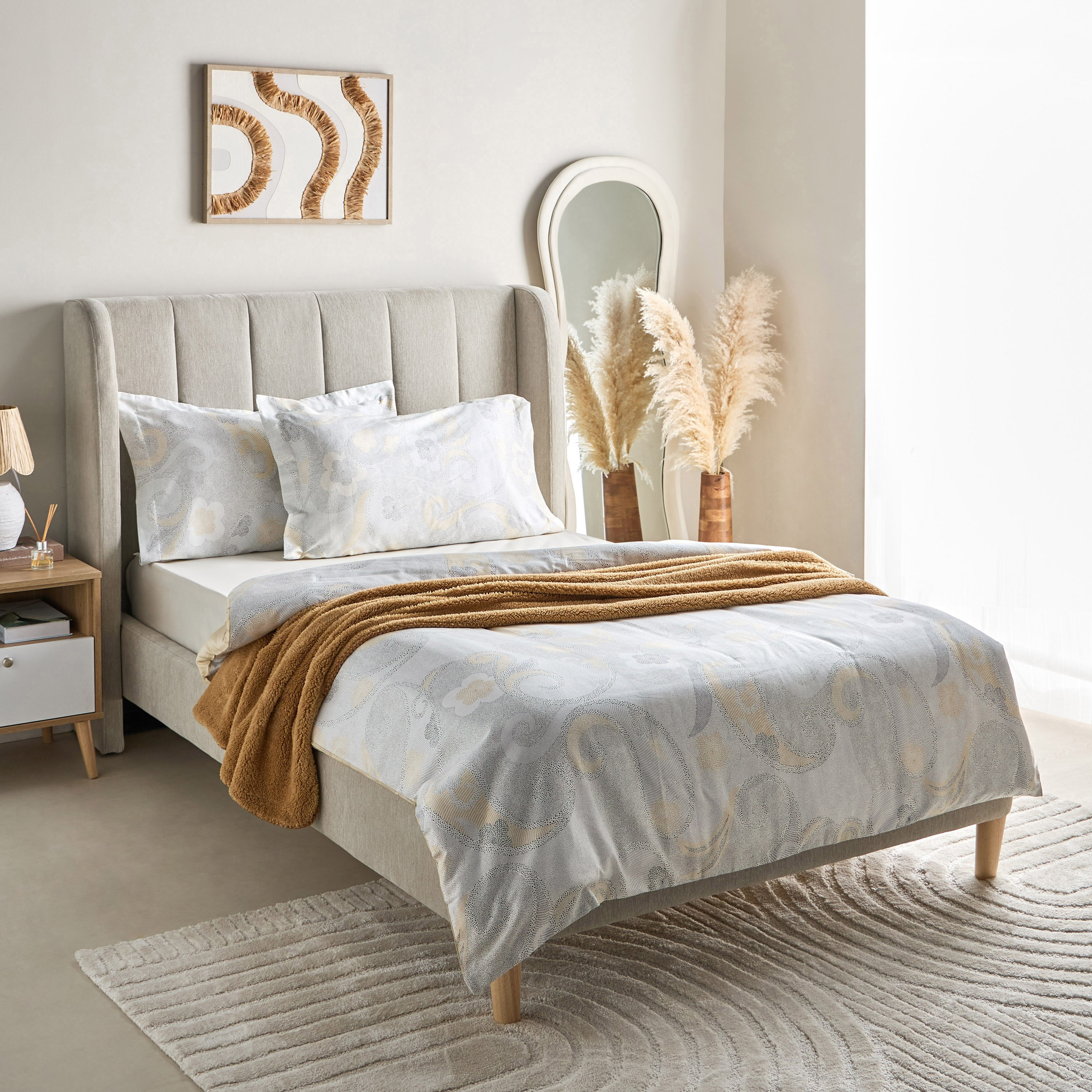 شرشف مطاطي توين بولي قطن من بريستول - 120x200+25 سم-hbxhomeware-hbxbedroom-image-7