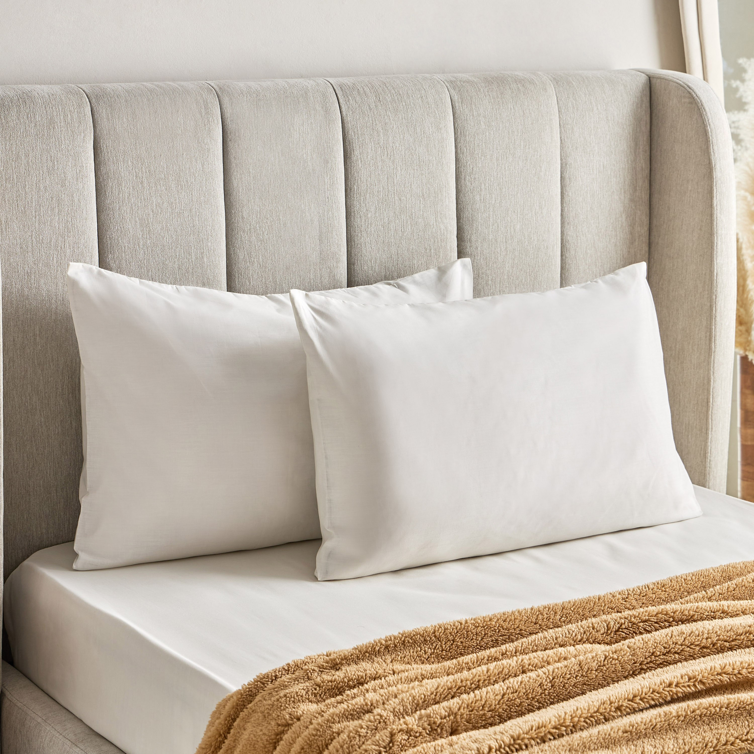 طقم غطاء وسادة بولي قطن قطعتين من بريستول - 50x75+15 سم-hbxhomeware-hbxbedroom-image-1