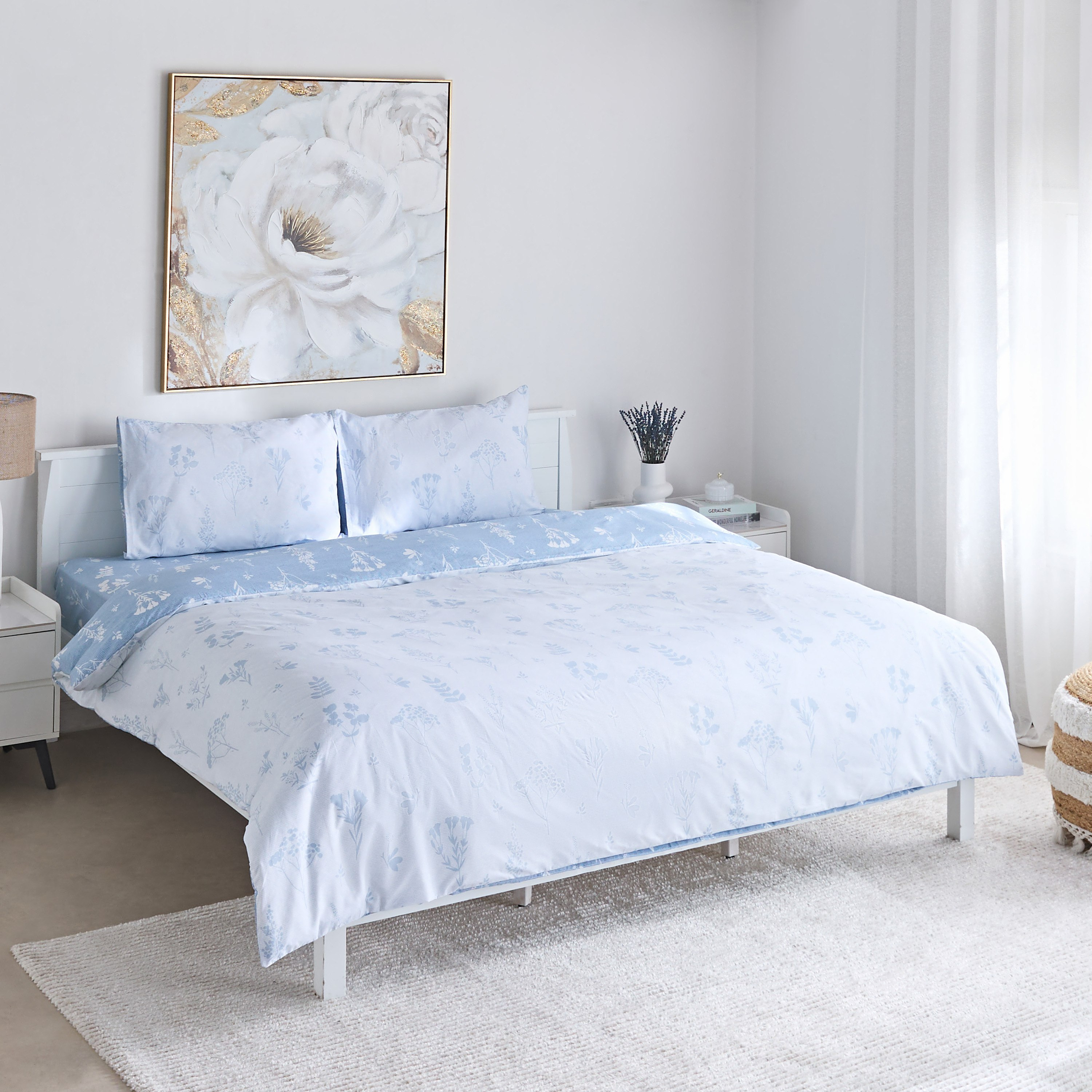 Albania Jimo 3-Piece Polycotton Printed Queen Duvet Cover Set - 220x220 cm-hbxhomeware-hbxbedroom-image-2