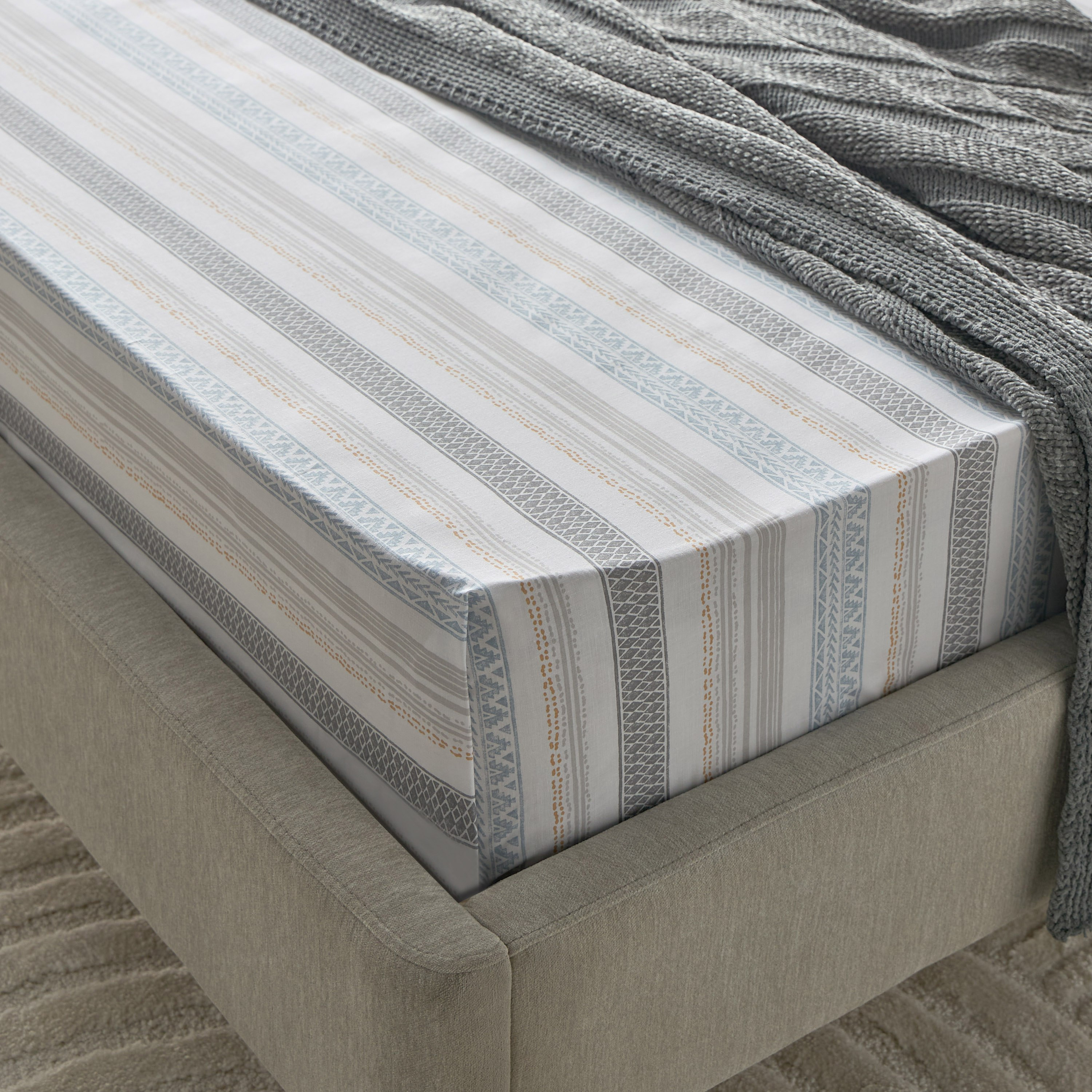 شرشف مسطح توين بولي قطن أوران من ألبانيا - 170x260 سم-hbxhomeware-hbxbedroom-image-1