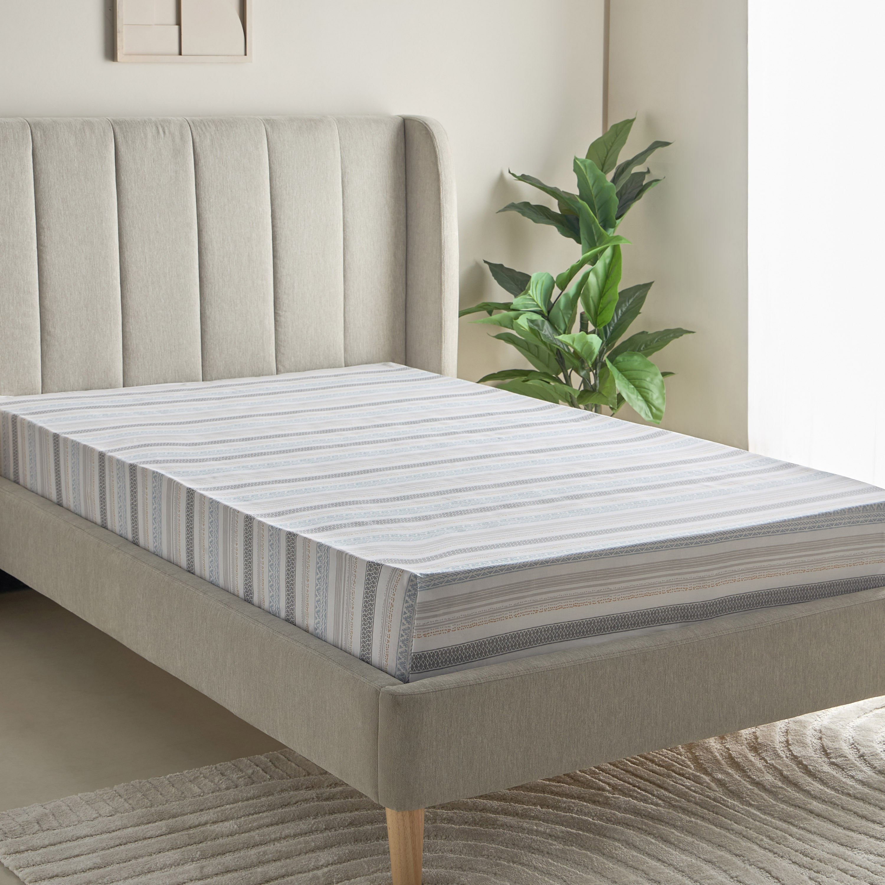 شرشف مسطح توين بولي قطن أوران من ألبانيا - 170x260 سم-hbxhomeware-hbxbedroom-image-2