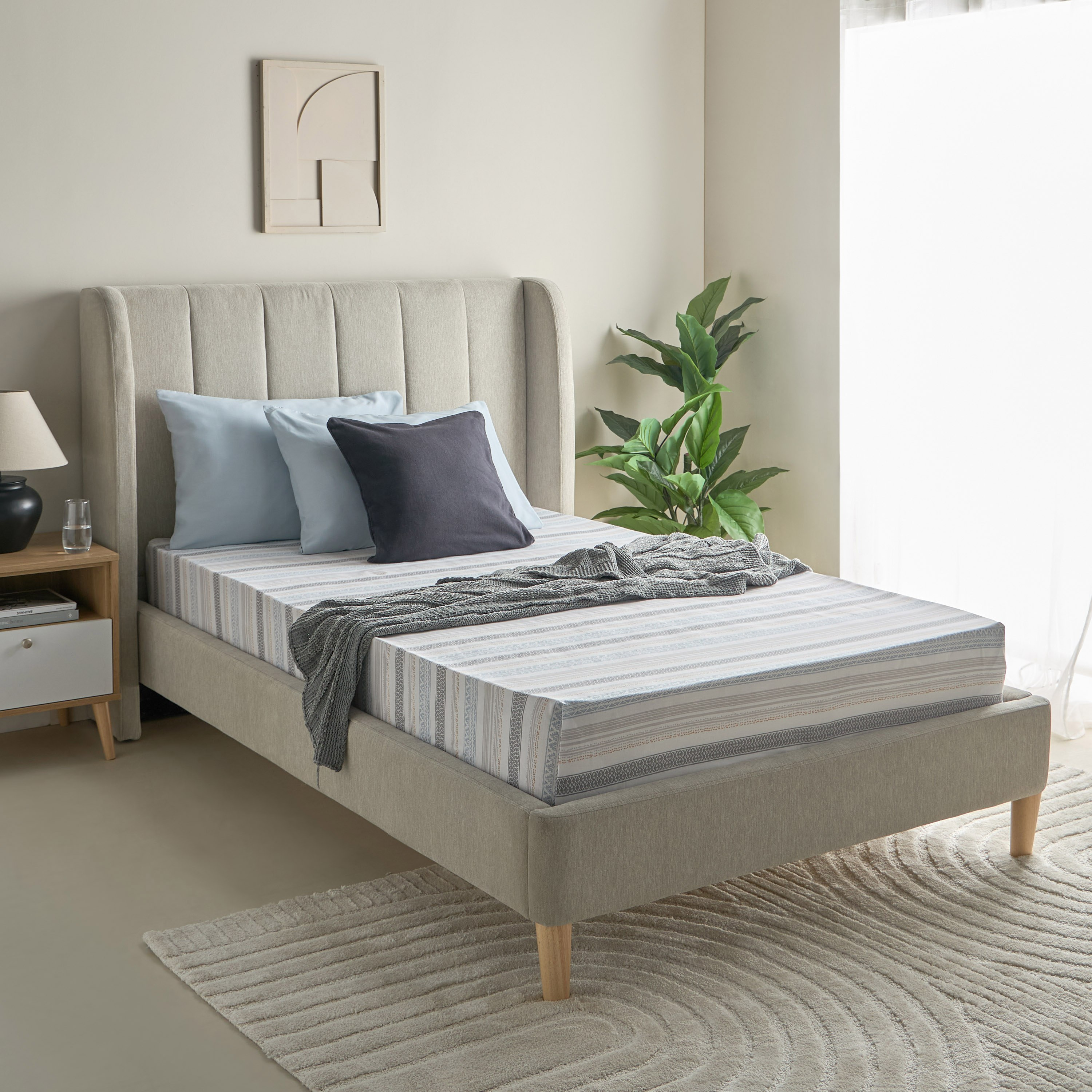 شرشف مسطح توين بولي قطن أوران من ألبانيا - 170x260 سم-hbxhomeware-hbxbedroom-image-7