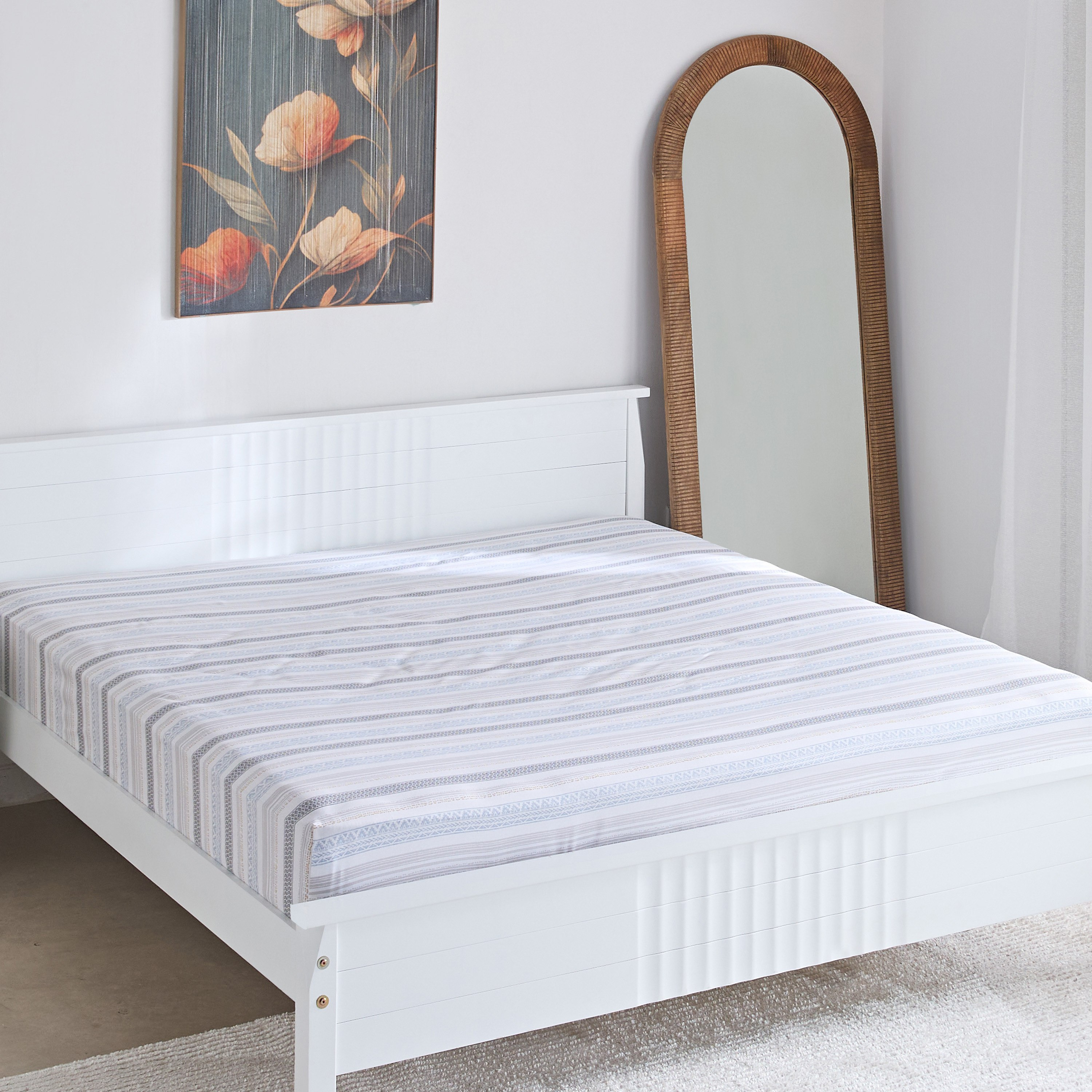 Albania Oran Polycotton King Flat Sheet - 240x260 cm-hbxhomeware-hbxbedroom-image-2