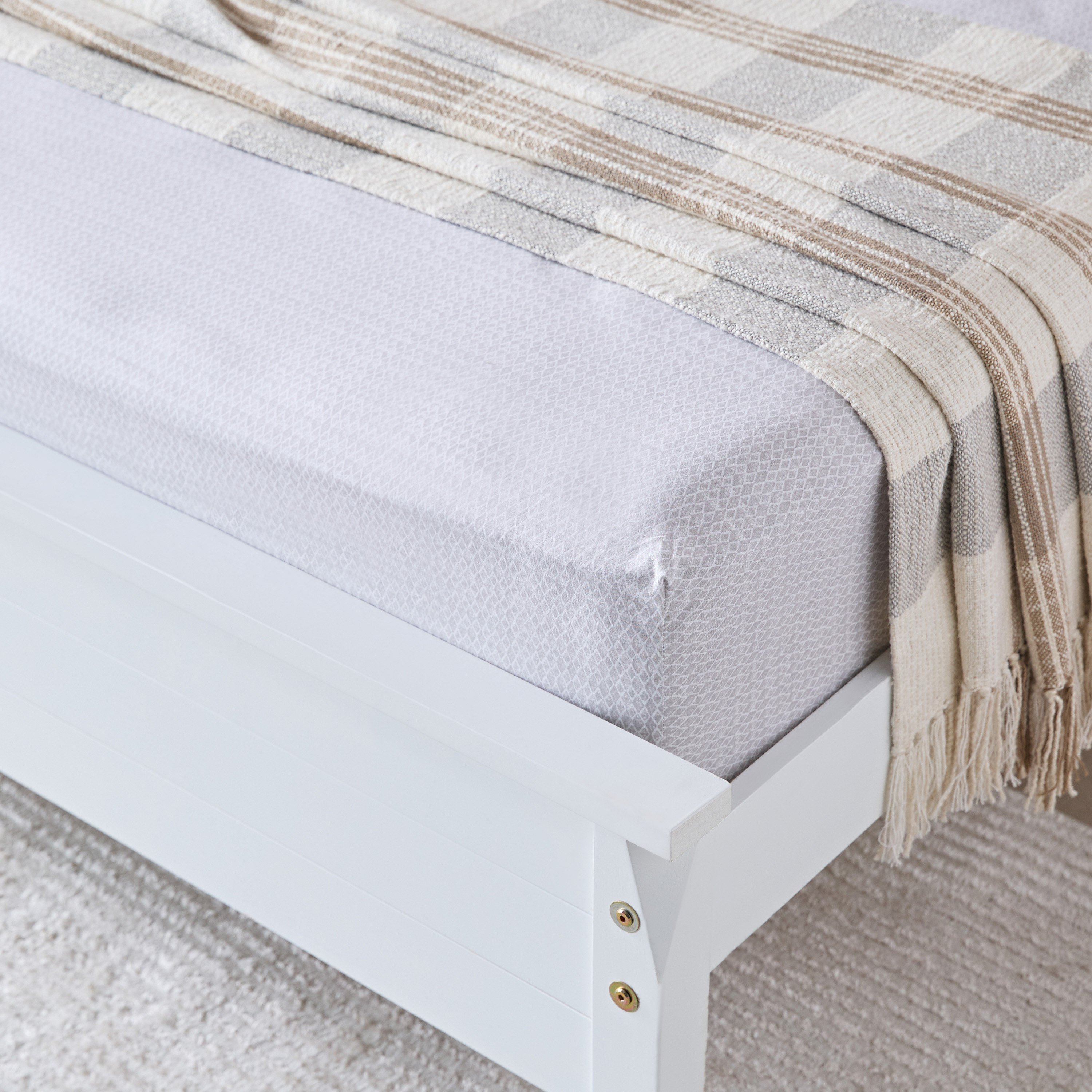شرشف مطاطي كينج بولي قطن أوران من ألبانيا - 180x200+25 سم-hbxhomeware-hbxbedroom-image-1