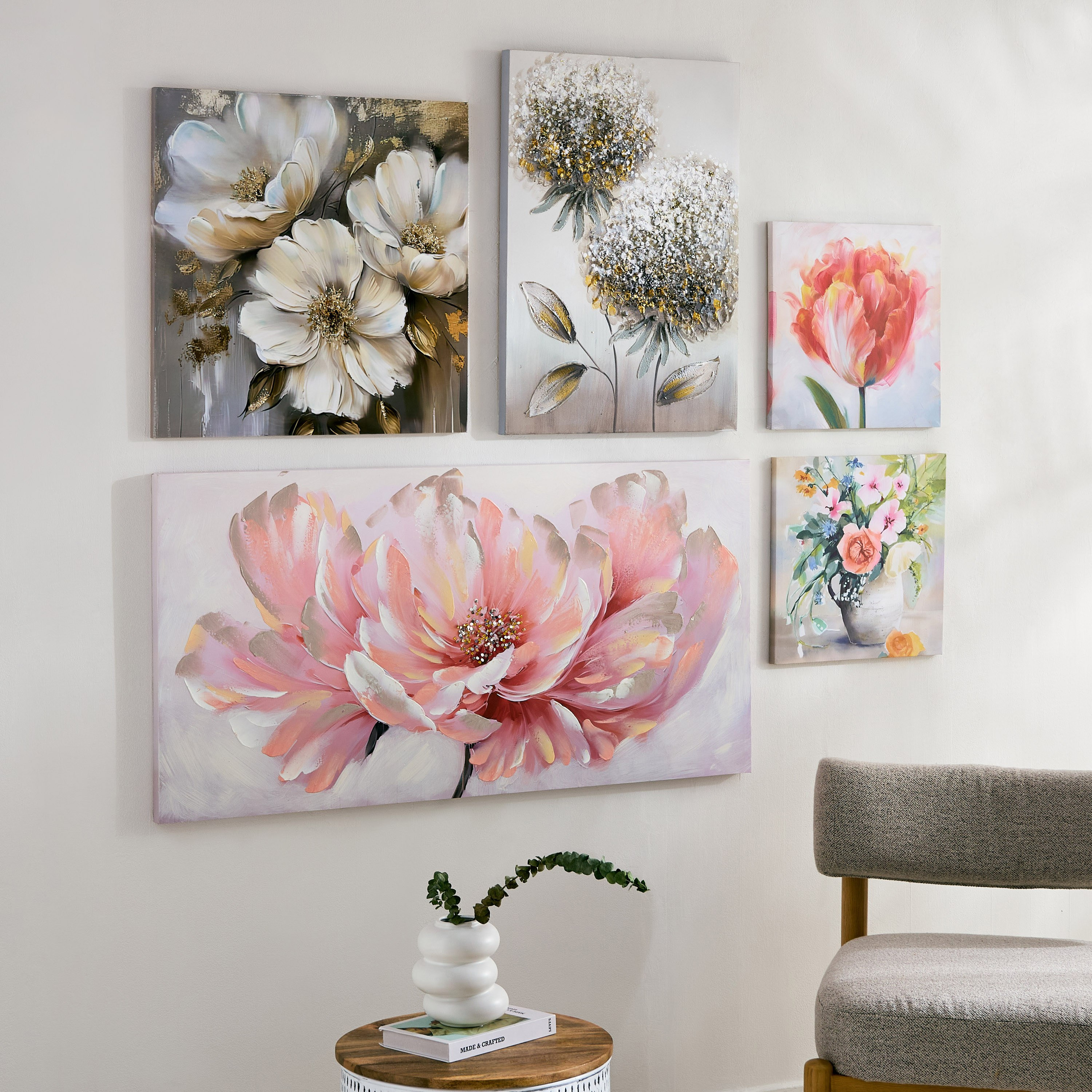 Elmer Canvas Printed Flowerpot Framed Picture - 40x40x1.8 cm-PROMO_HB_AE_B1G1_250925-image-5