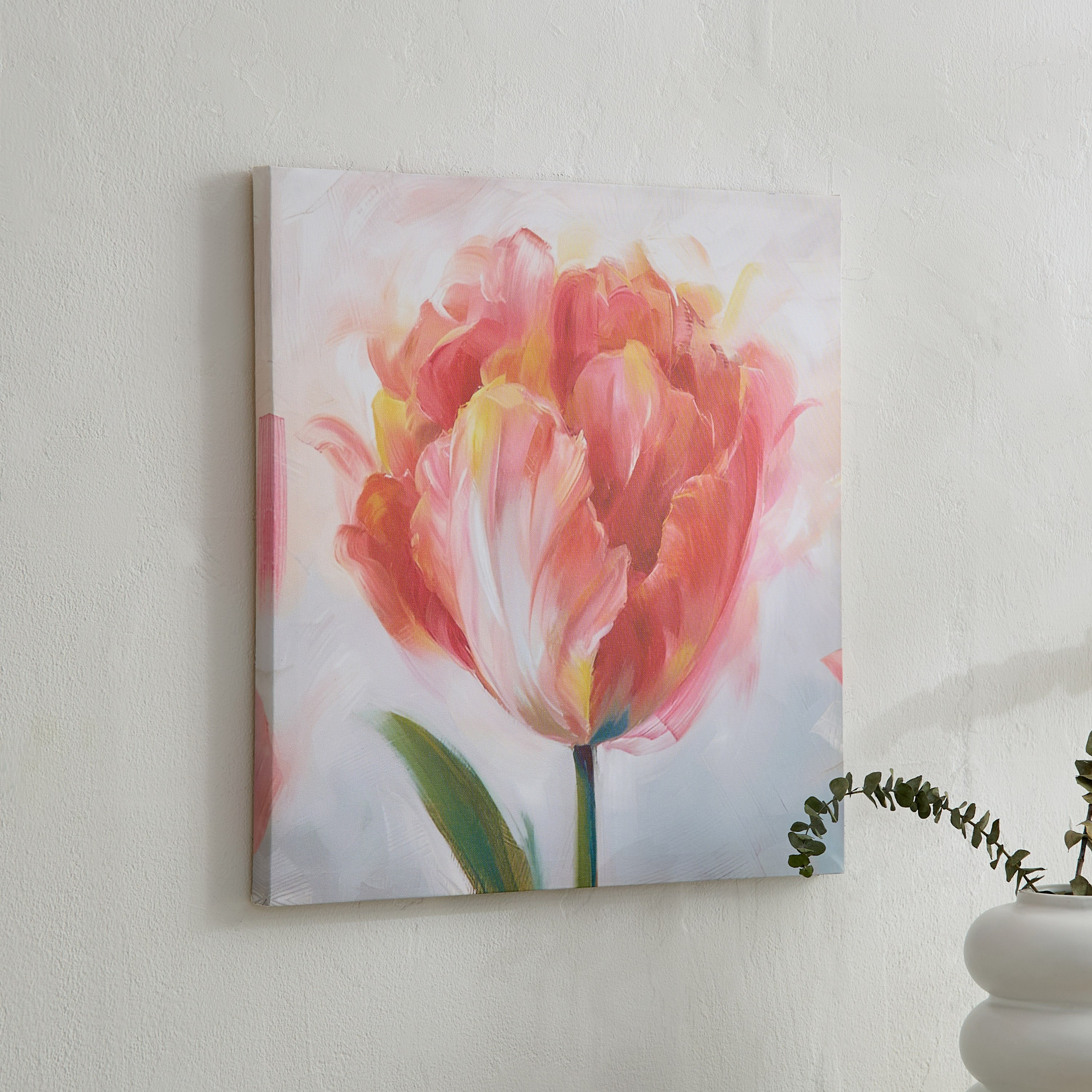 Elmer Canvas Printed Flower Framed Picture - 40x40x1.8 cm-hbxhomeware-hbxdecorandfurnishings-image-1