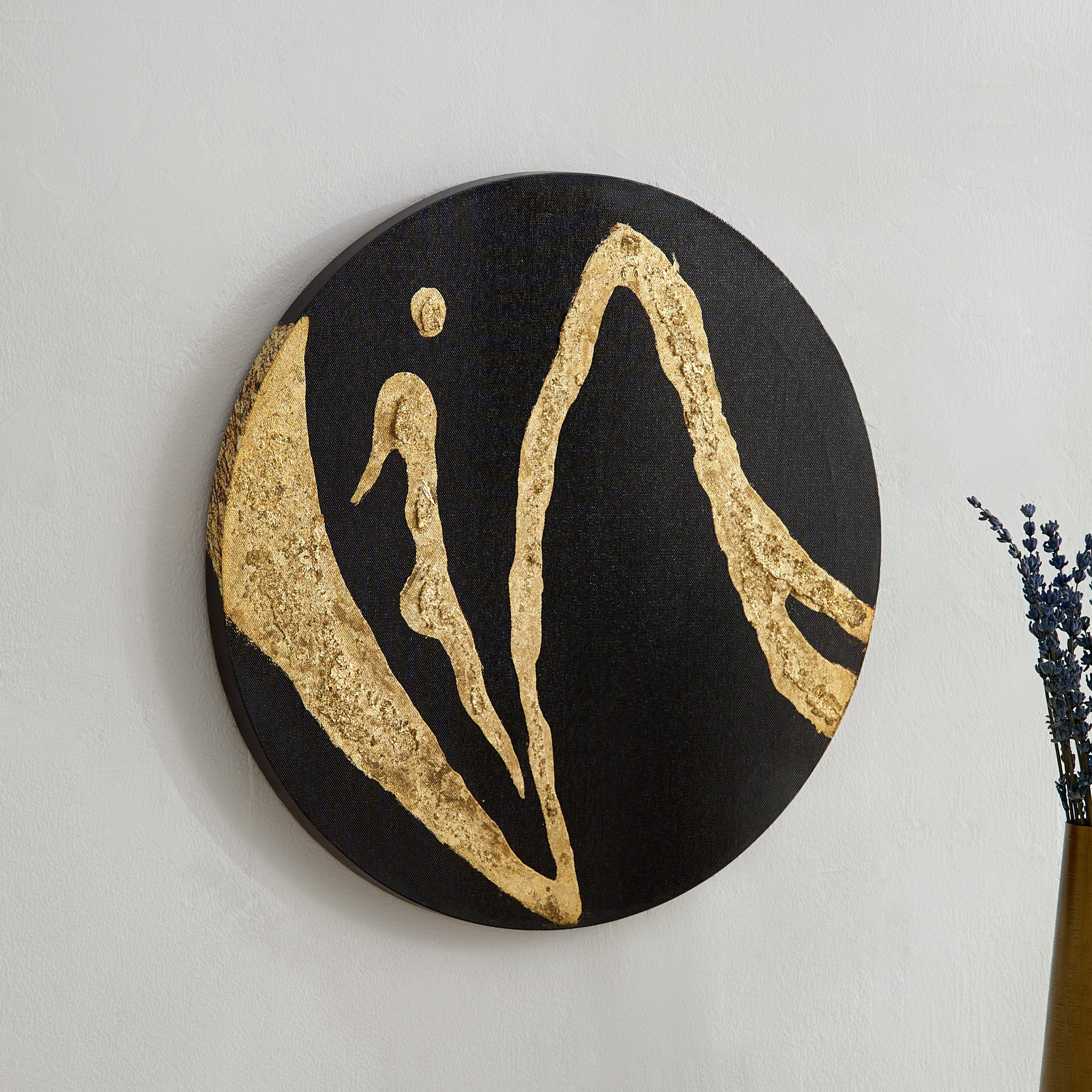 زينة حائط مطلية يدويًا من مايان - 40x1.8x40 سم-hbxhomeware-hbxdecorandfurnishings-image-1