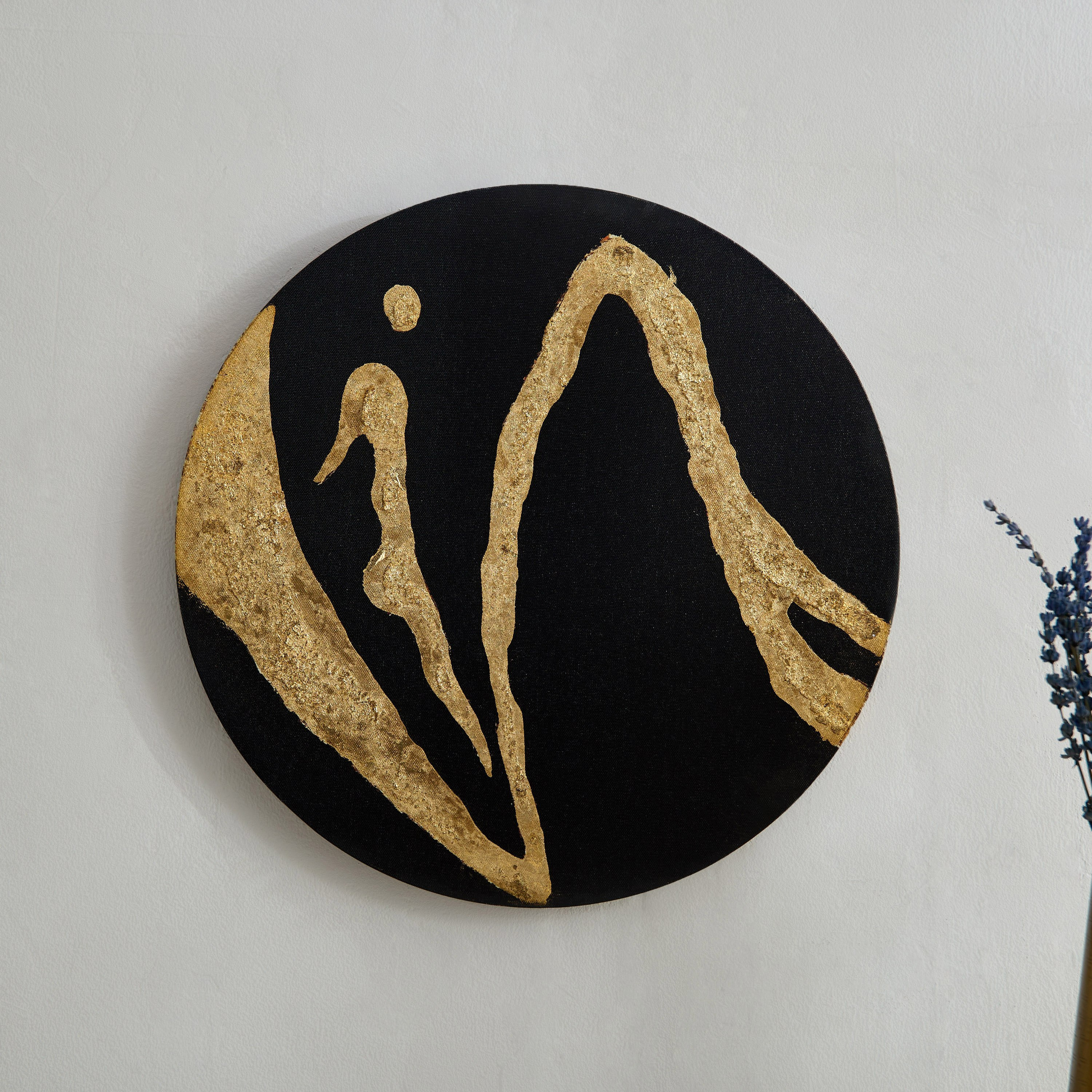 زينة حائط مطلية يدويًا من مايان - 40x1.8x40 سم-hbxhomeware-hbxdecorandfurnishings-image-2