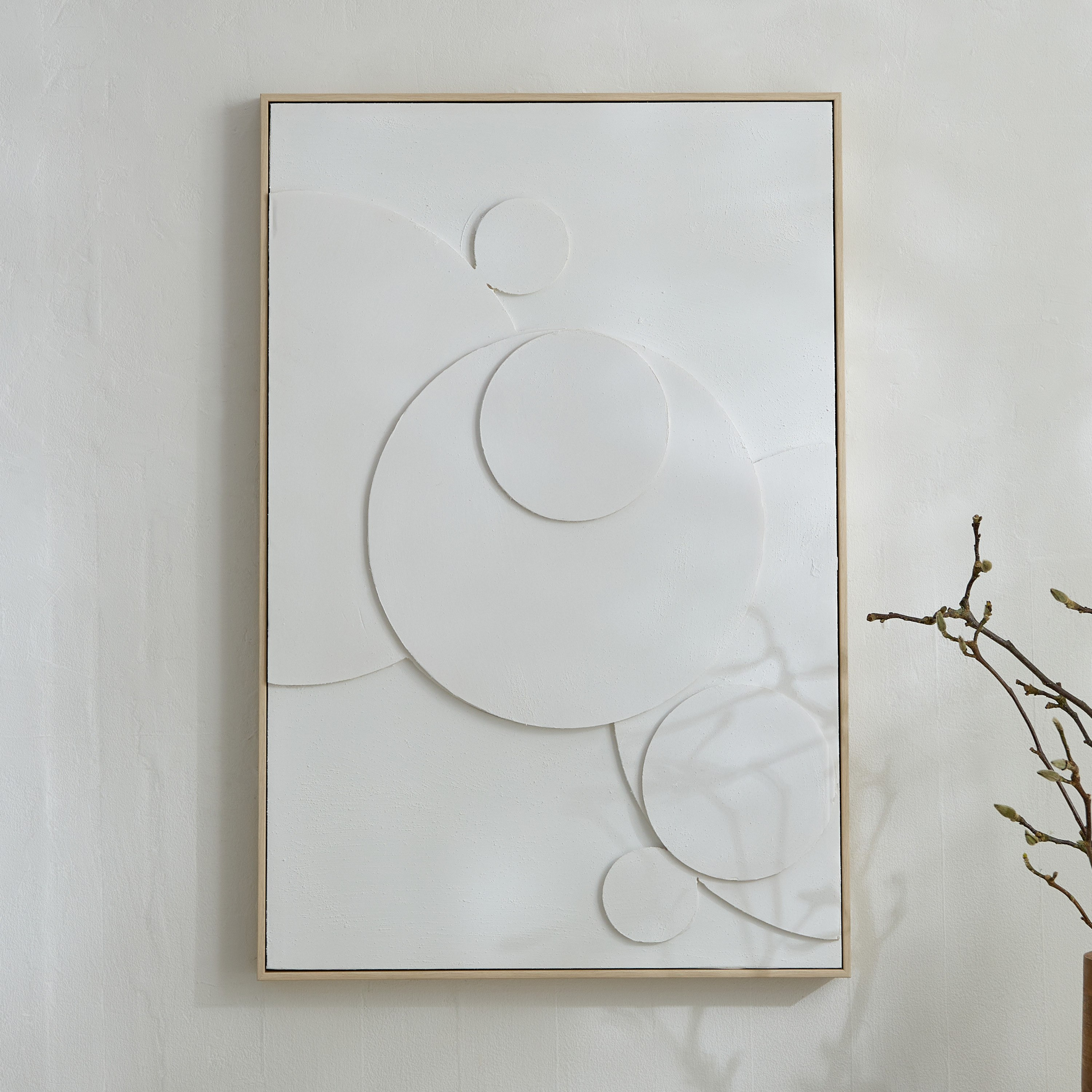 زينة حائط مؤطرة مطلية يدويًا ثلاثية الأبعاد من نيروبي - 60x4x90 سم-hbxhomeware-hbxdecorandfurnishings-image-2
