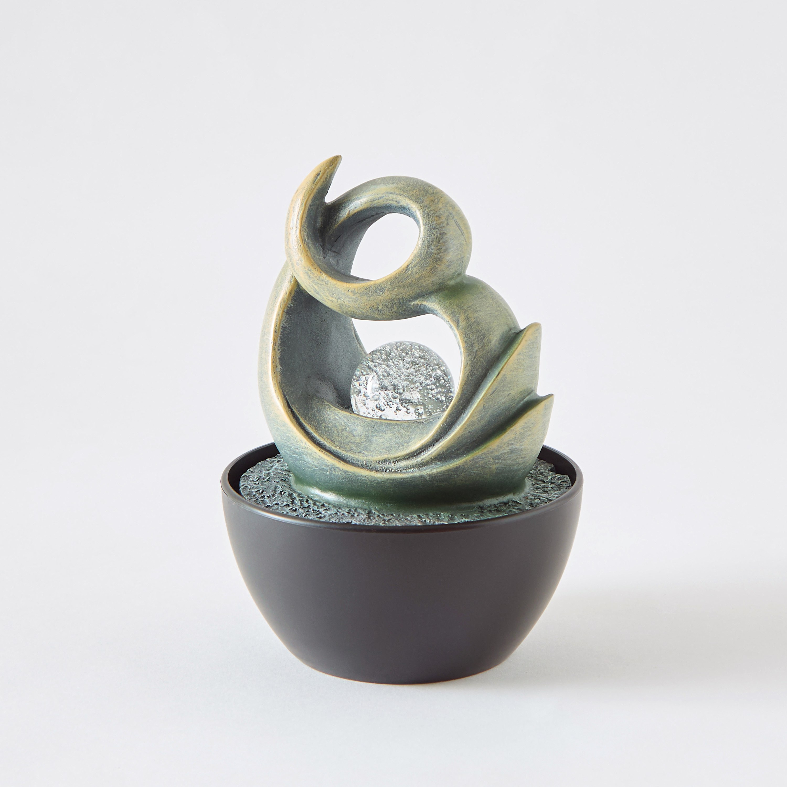 Belen Modern Fountain with Rolling Ball and LED Light - 13x13x18 cm-hbxhomeware-hbxdecorandfurnishings-image-5