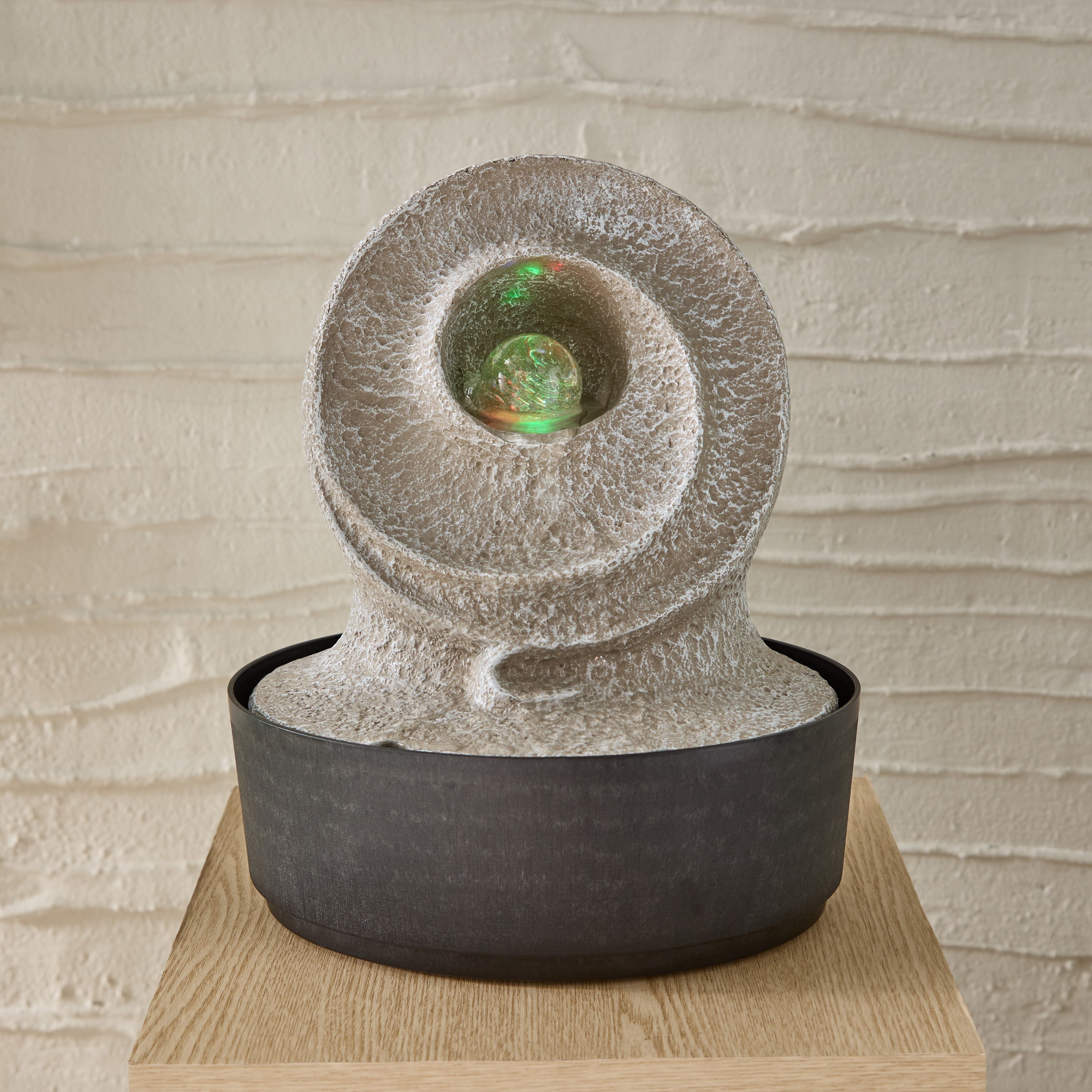 Belen Modern Fountain with Rolling Ball and LED Light - 25x20x30 cm-PROMO_HB_AE_B1G1_250925-image-2