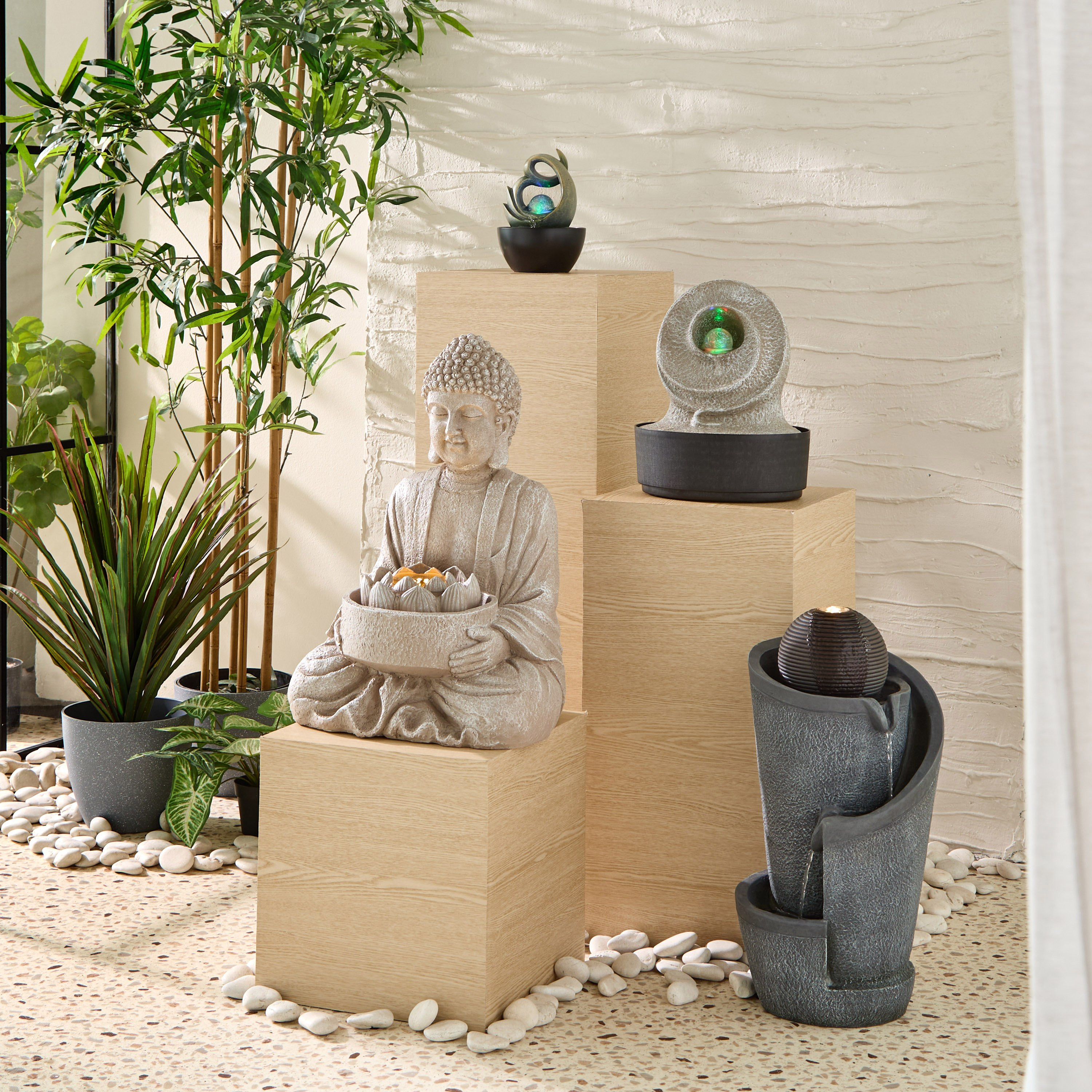 Belen Modern Fountain with Rolling Ball and LED Light - 25x20x30 cm-PROMO_HB_AE_B1G1_250925-image-4