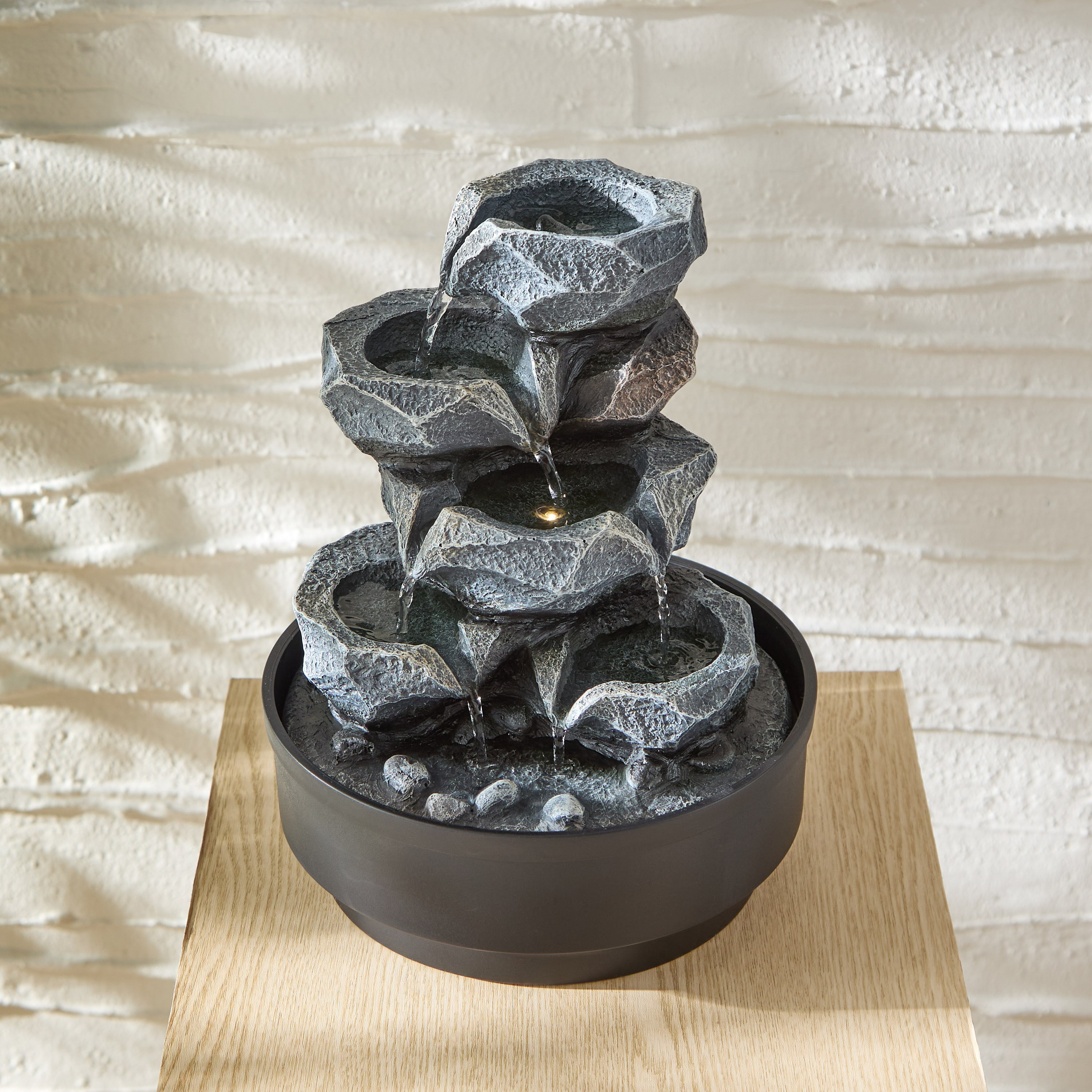 Belen Nature Fountain with LED Head - 21x21x27 cm-hbxhomeware-hbxdecorandfurnishings-image-2