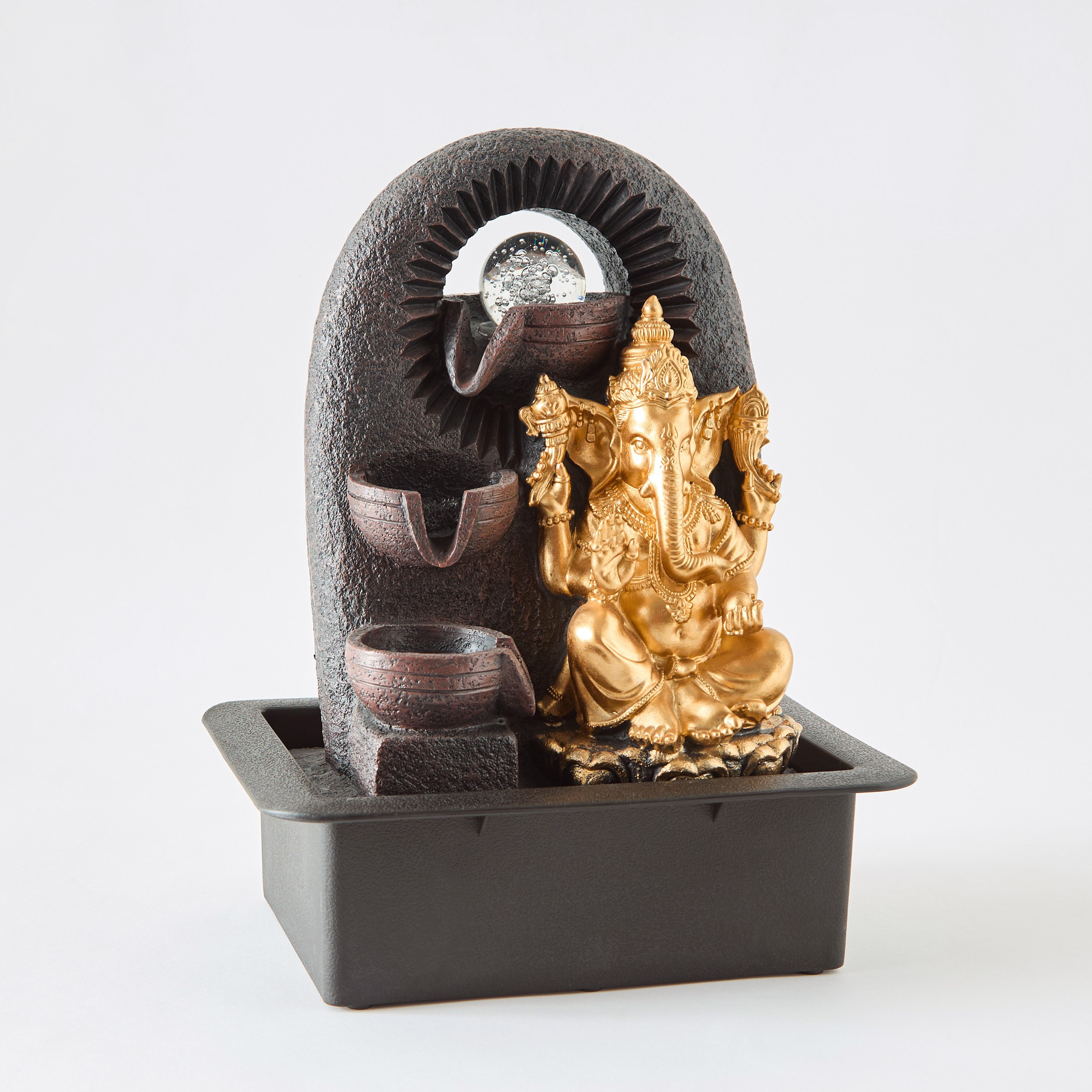 Belen Ganesha Fountain with Rolling Ball and LED Light - 30x22x39 cm-PROMO_HB_AE_B1G1_250925-image-5
