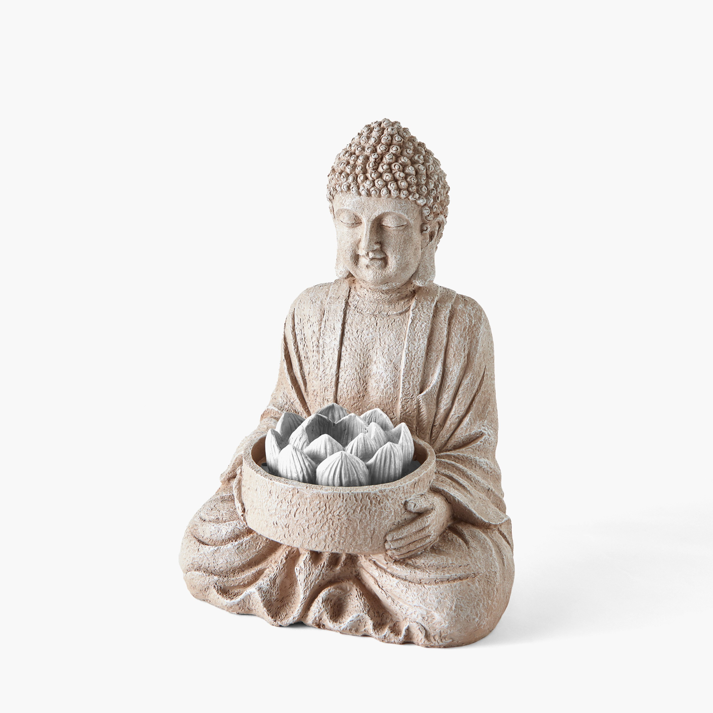 نافورة بوذا بإضاءة إل إي دي من بيلين - 37x31x50 سم-hbxhomeware-gardenandoutdoor-outdoorfountain-image-5
