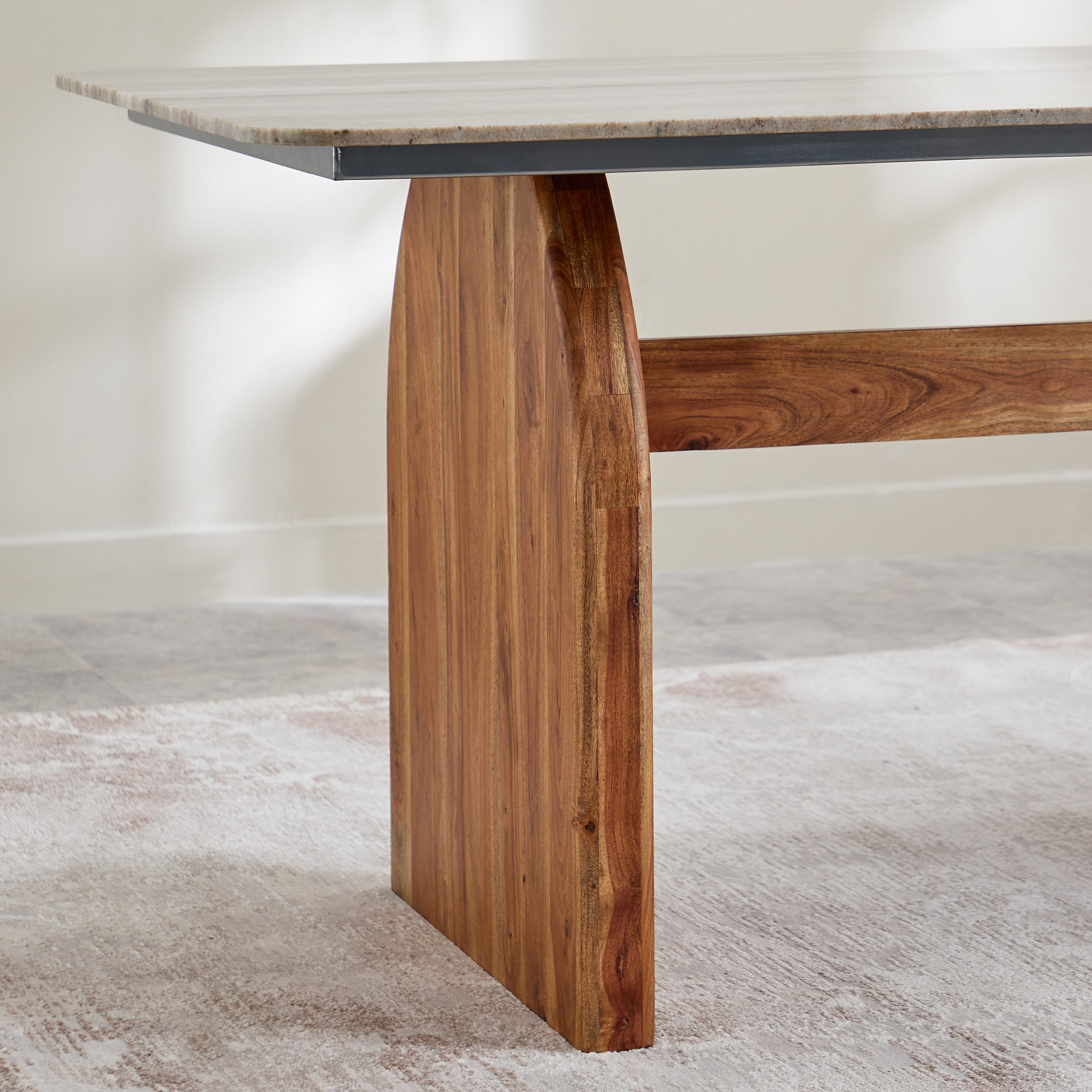 Cavon Seoul 6-Seater Genuine Marble Top Dining Table-hbxdiningroom-diningtablesandsets-diningtables-sixseater-image-6