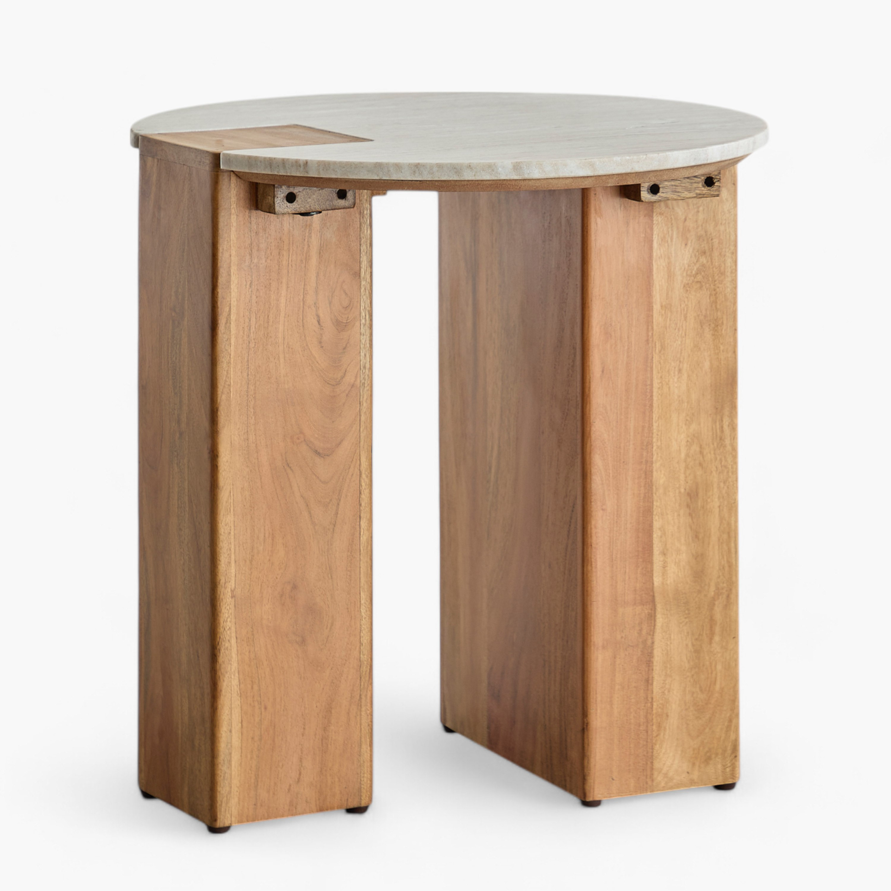 Cavon Seoul Genuine Marble Top Round End Table-hbxfurniture-livingroom-endtables-image-8