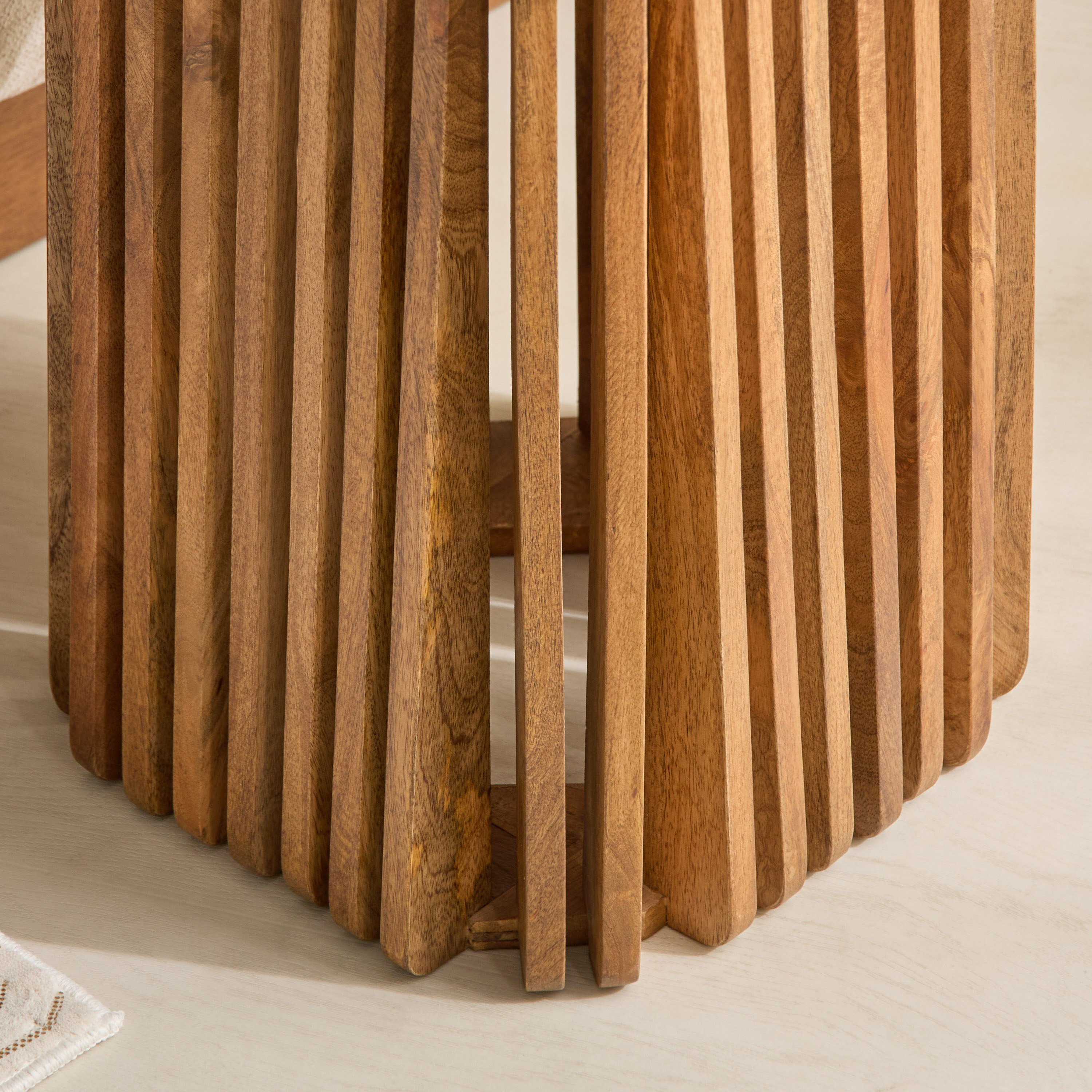 Cavon Dolce Genuine Marble Top End Table with Solid Wood Base-hbxfurniture-livingroom-endtables-image-5