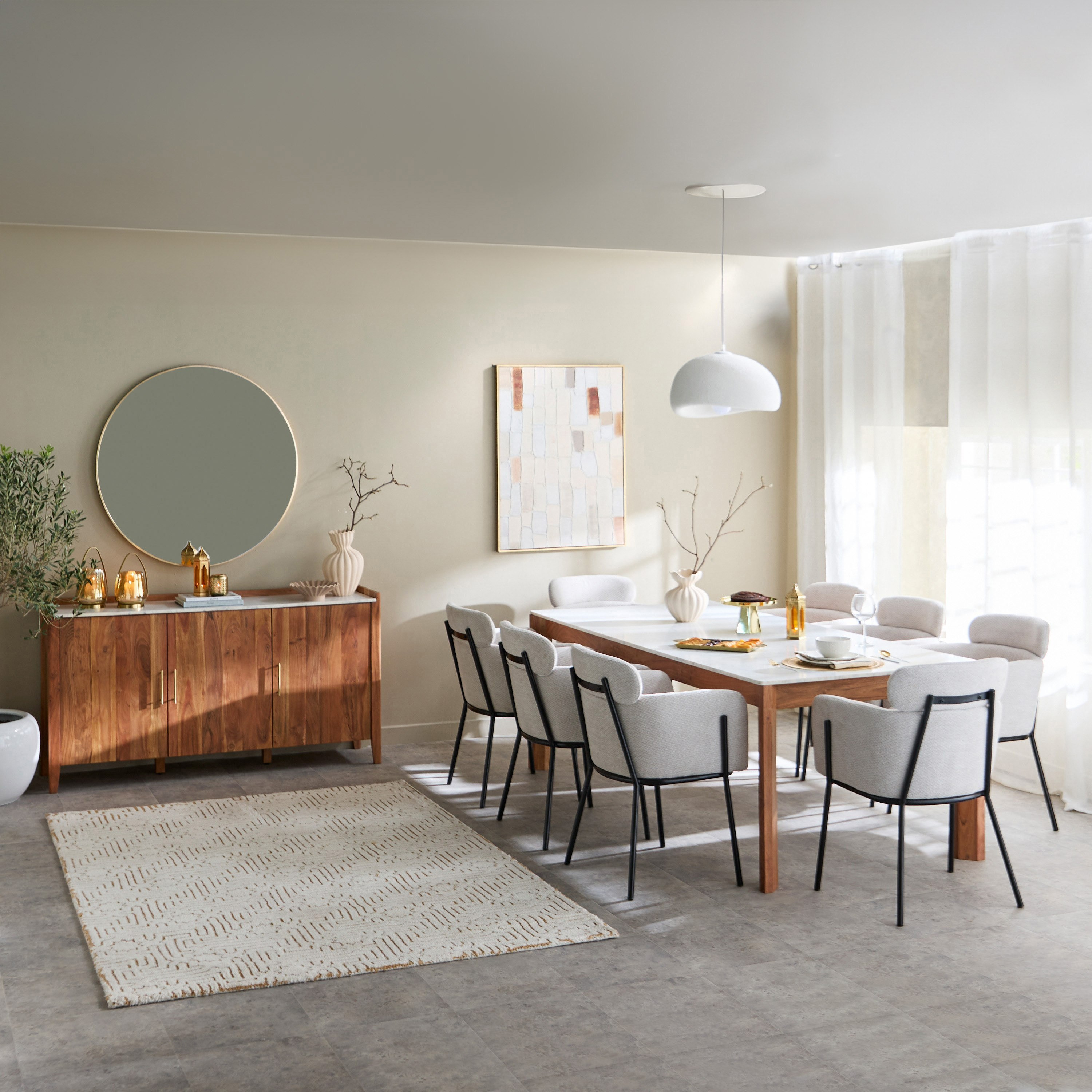Vendra Midtown NXT 1.6 Metre Genuine Marble Top Sideboard-hbxfurniture-diningroom-buffetsandsideboards-image-9