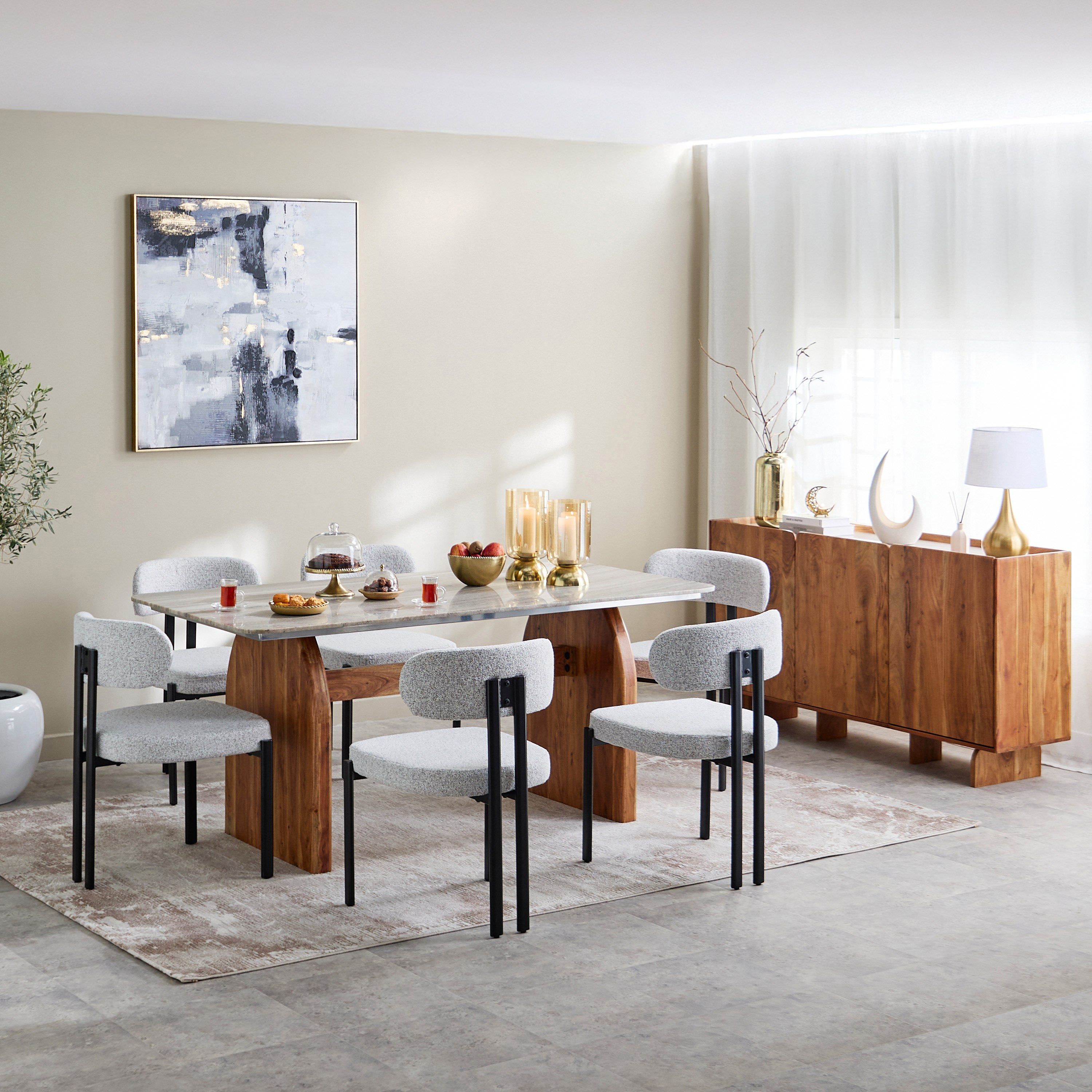 Cavon Seoul Genuine Marble Top 3-Door Sideboard-hbxfurniture-diningroom-buffetsandsideboards-image-12