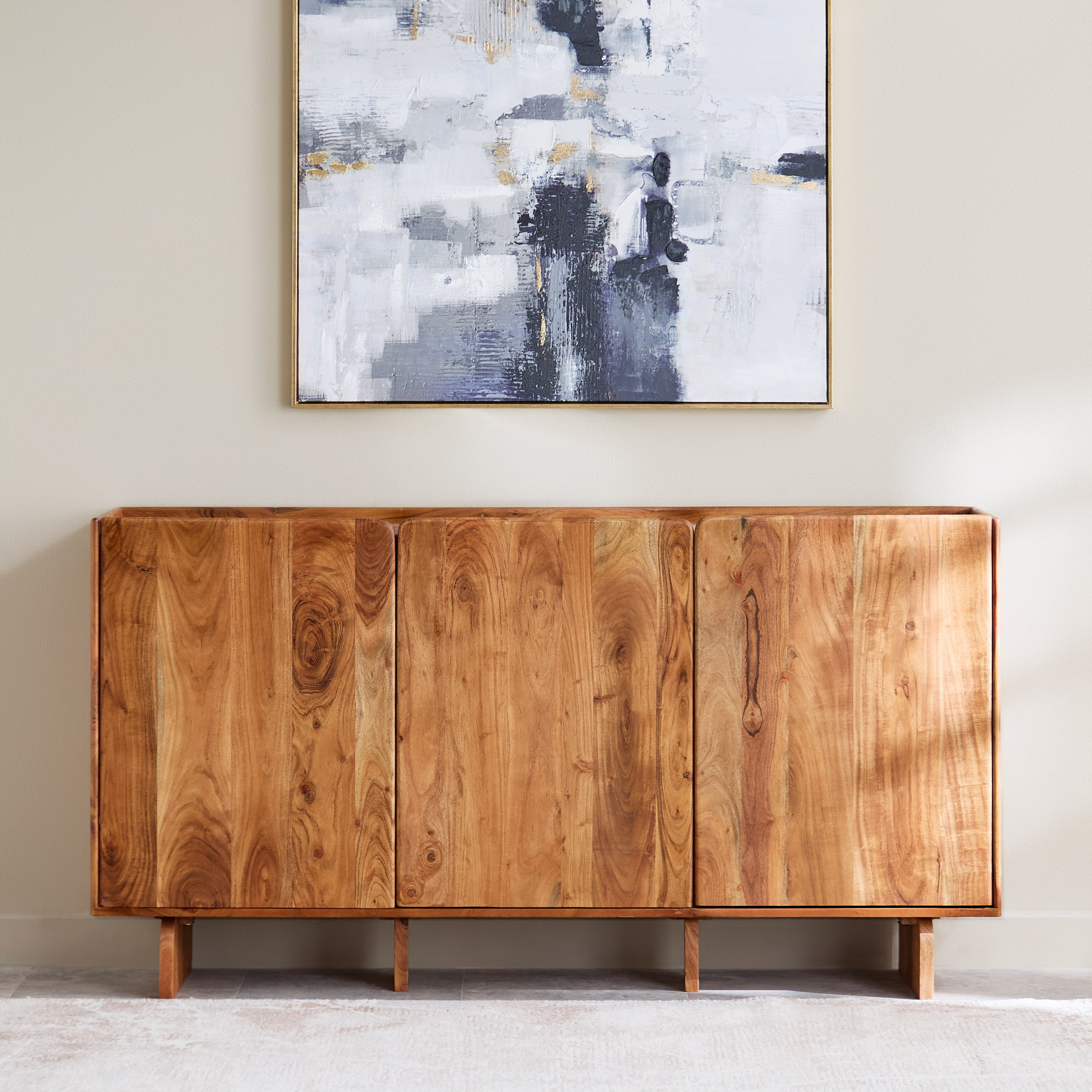 Cavon Seoul Genuine Marble Top 3-Door Sideboard-hbxfurniture-diningroom-buffetsandsideboards-image-3
