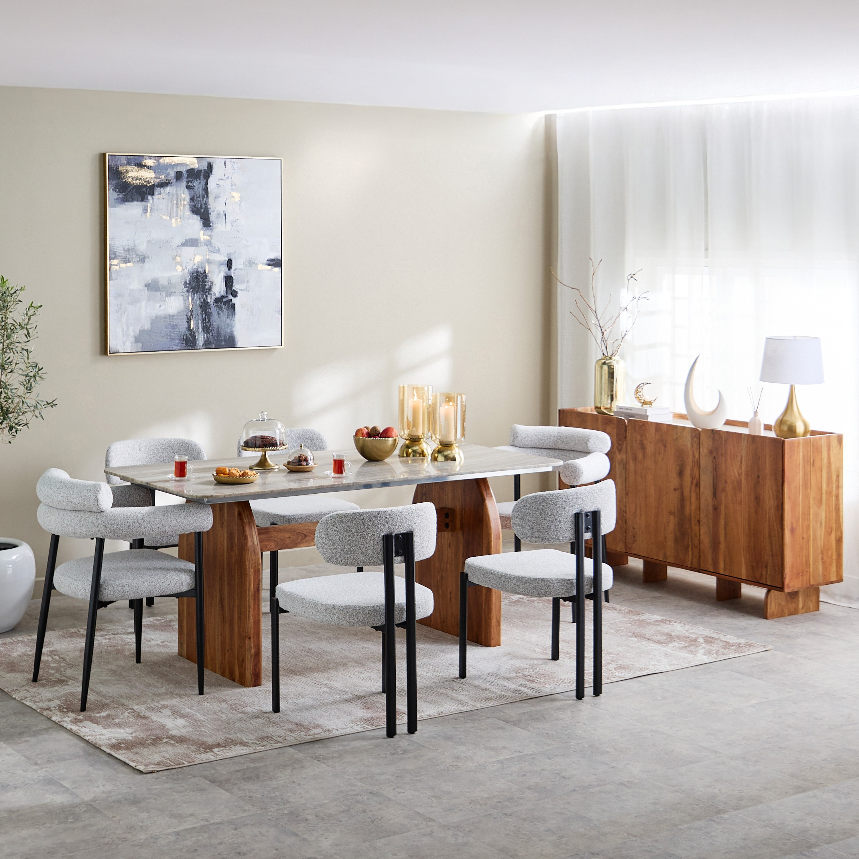 Cavon Seoul Genuine Marble Top 3-Door Sideboard-hbxfurniture-diningroom-buffetsandsideboards-image-10