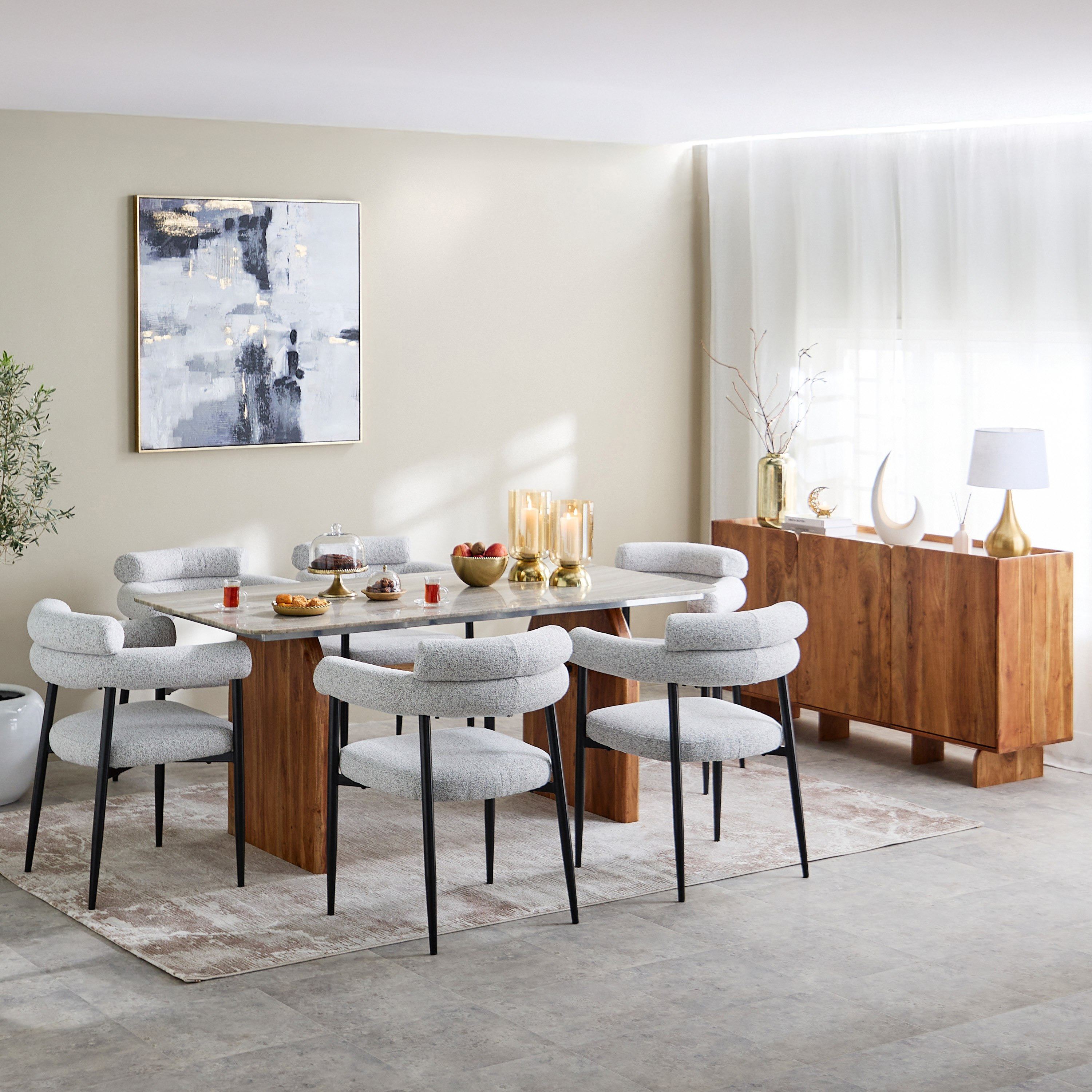 Cavon Seoul Genuine Marble Top 3-Door Sideboard-hbxfurniture-diningroom-buffetsandsideboards-image-11