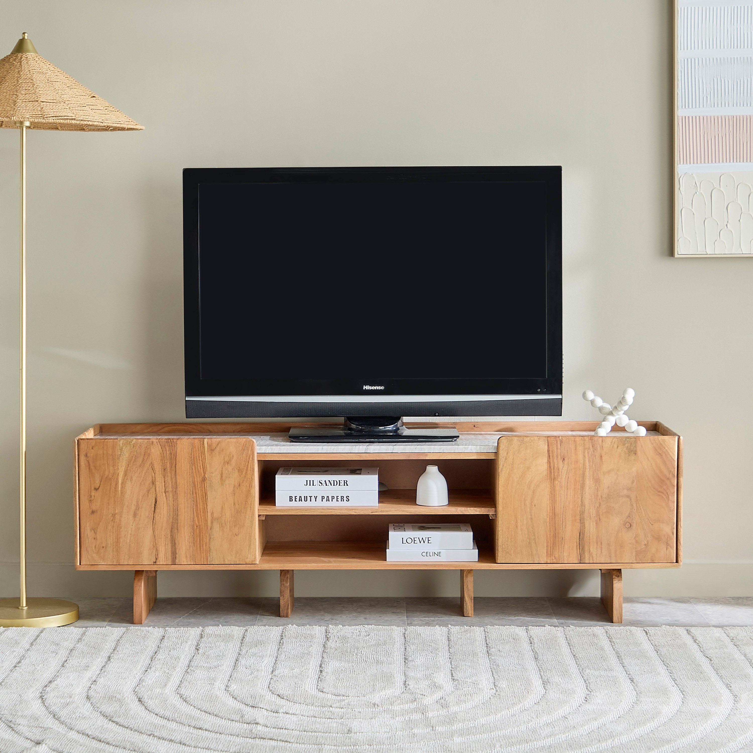 Cavon Seoul 1.6-meter Genuine Marble Top TV Unit for TVs up to 70-inch-hbxlivingroom-mediaunitsandstorage-tvunits-image-2
