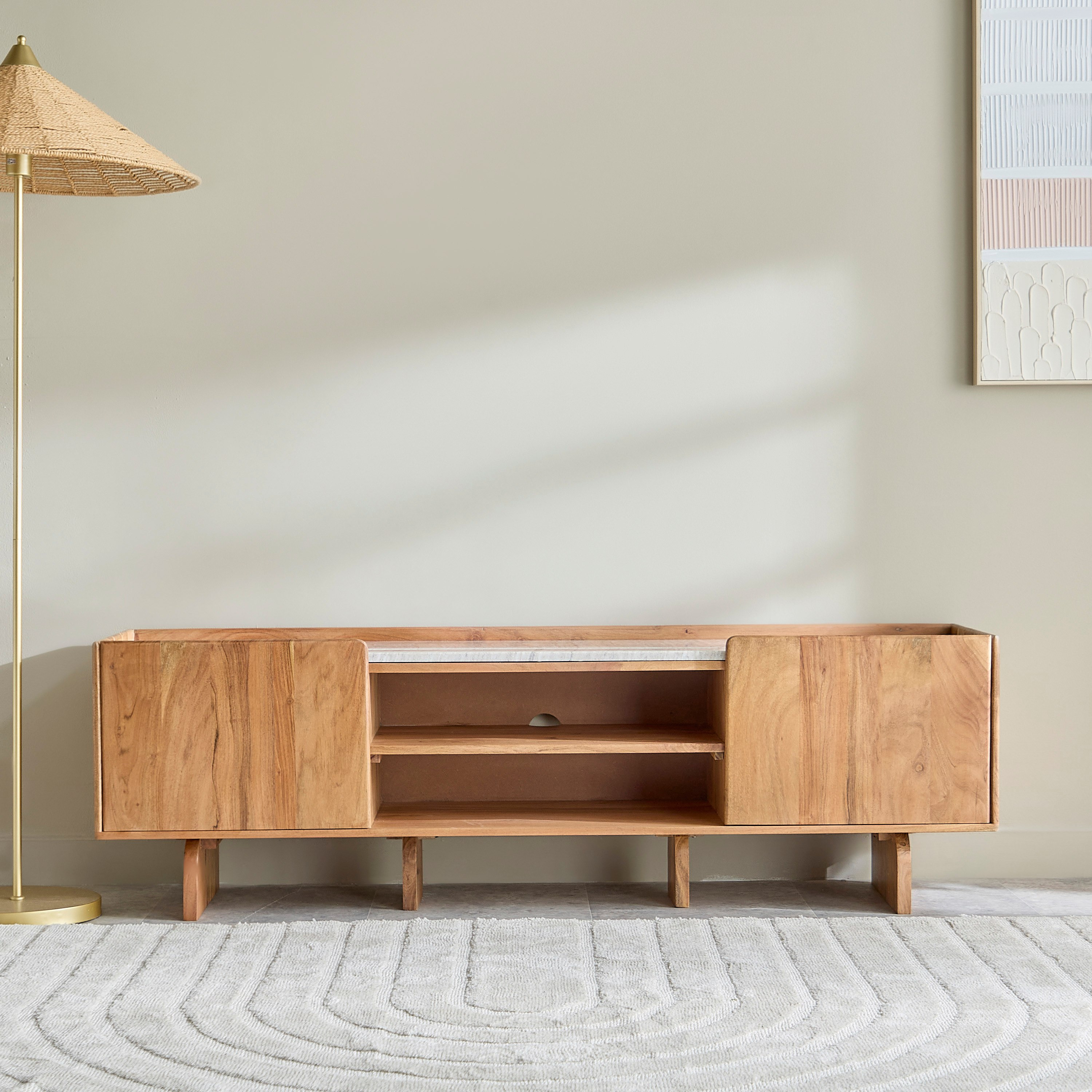 Cavon Seoul 1.6-meter Genuine Marble Top TV Unit for TVs up to 70-inch-hbxlivingroom-mediaunitsandstorage-tvunits-image-3