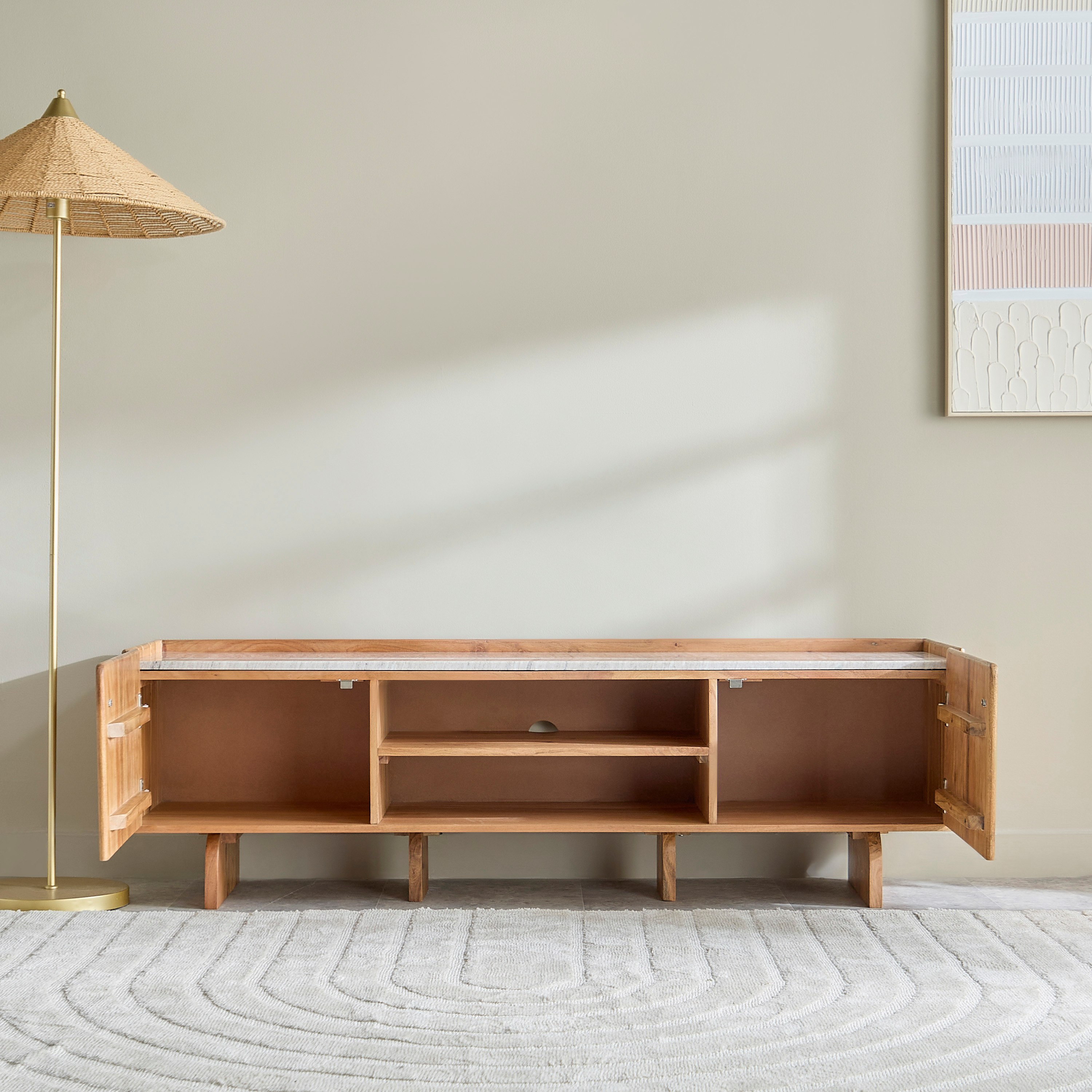 Cavon Seoul 1.6-meter Genuine Marble Top TV Unit for TVs up to 70-inch-hbxlivingroom-mediaunitsandstorage-tvunits-image-6