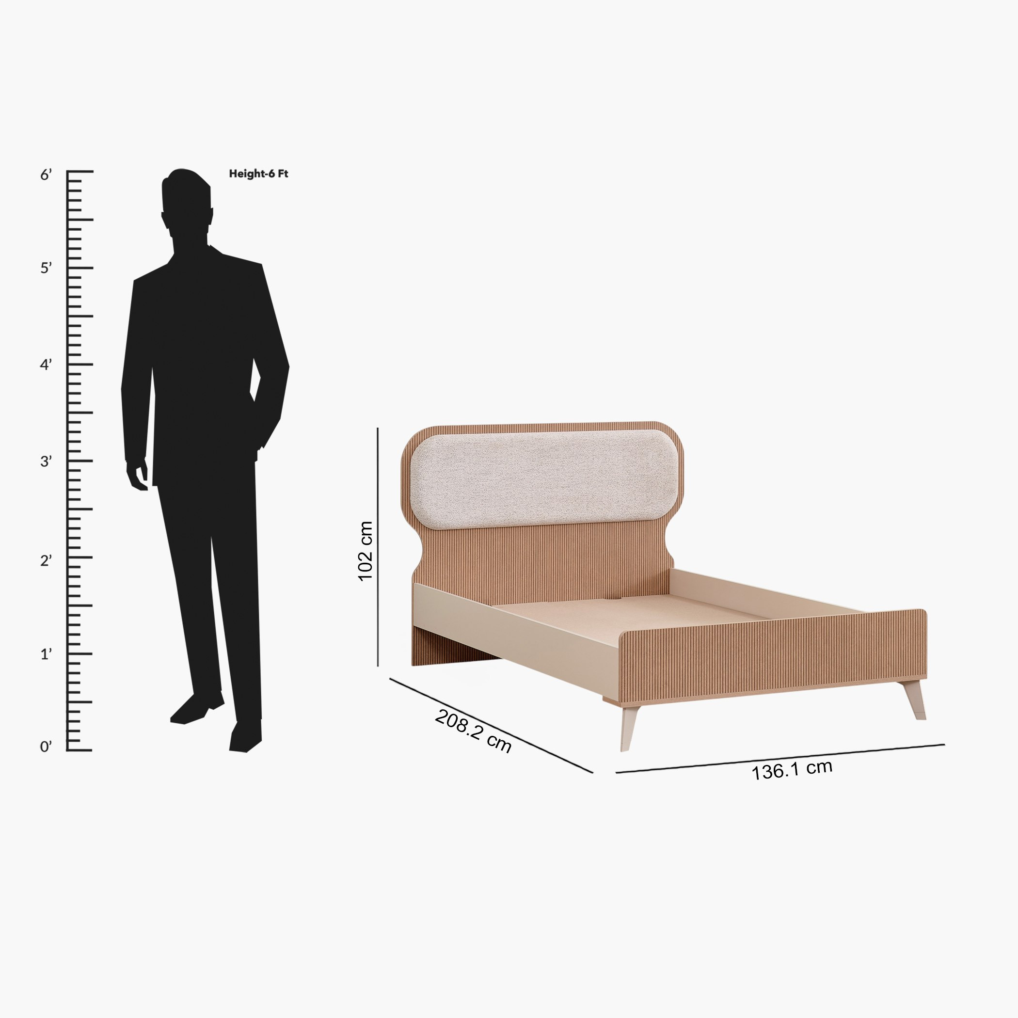Kingslay Smart Twin Bed - 120x200 cm-hbxbedroom-bedsandbedsets-beds-twin-image-11