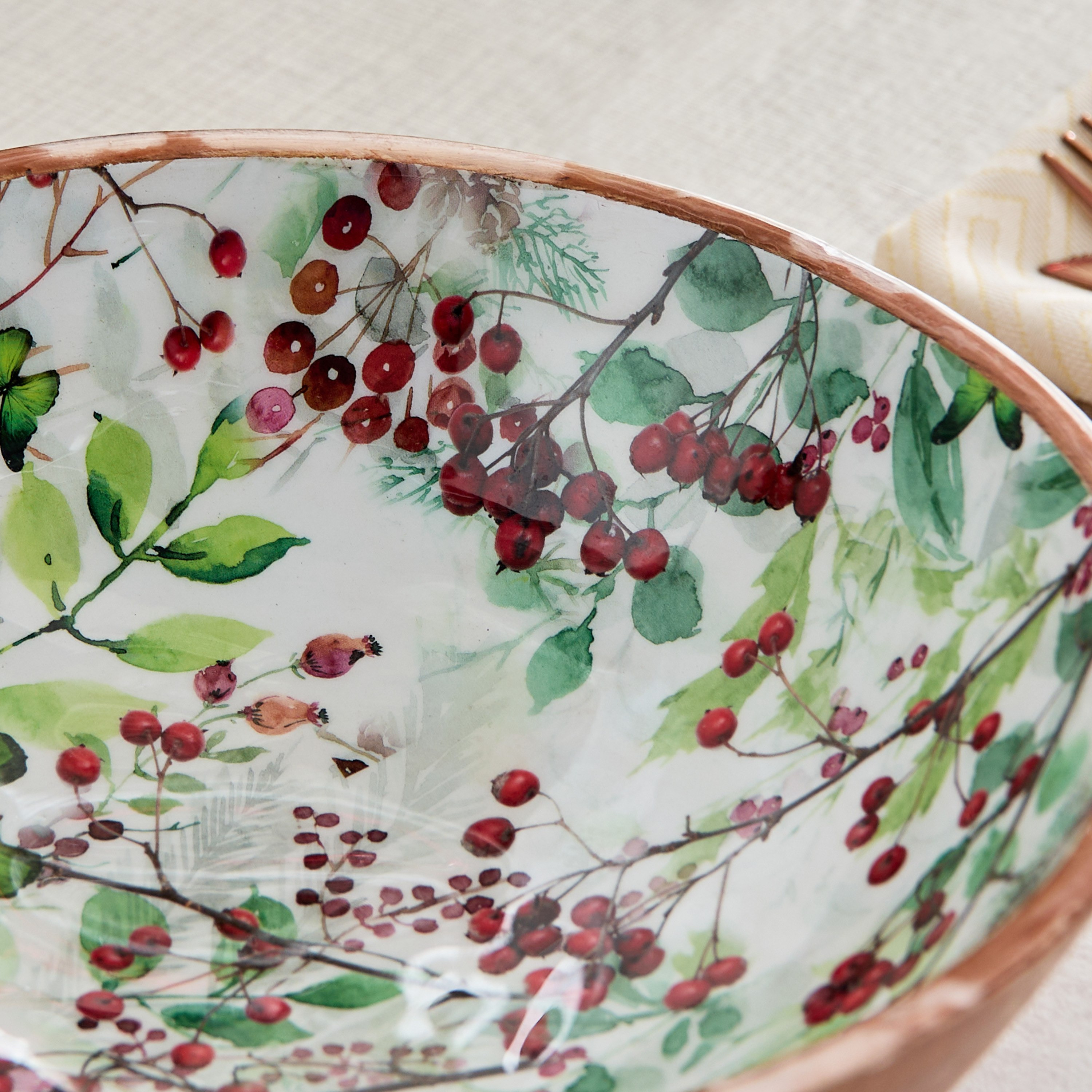 وعاء تقديم سلطة خشبي من بيري - 24x24x8 سم-hbxdecorandfurnishings-tabletop-serveware-image-3