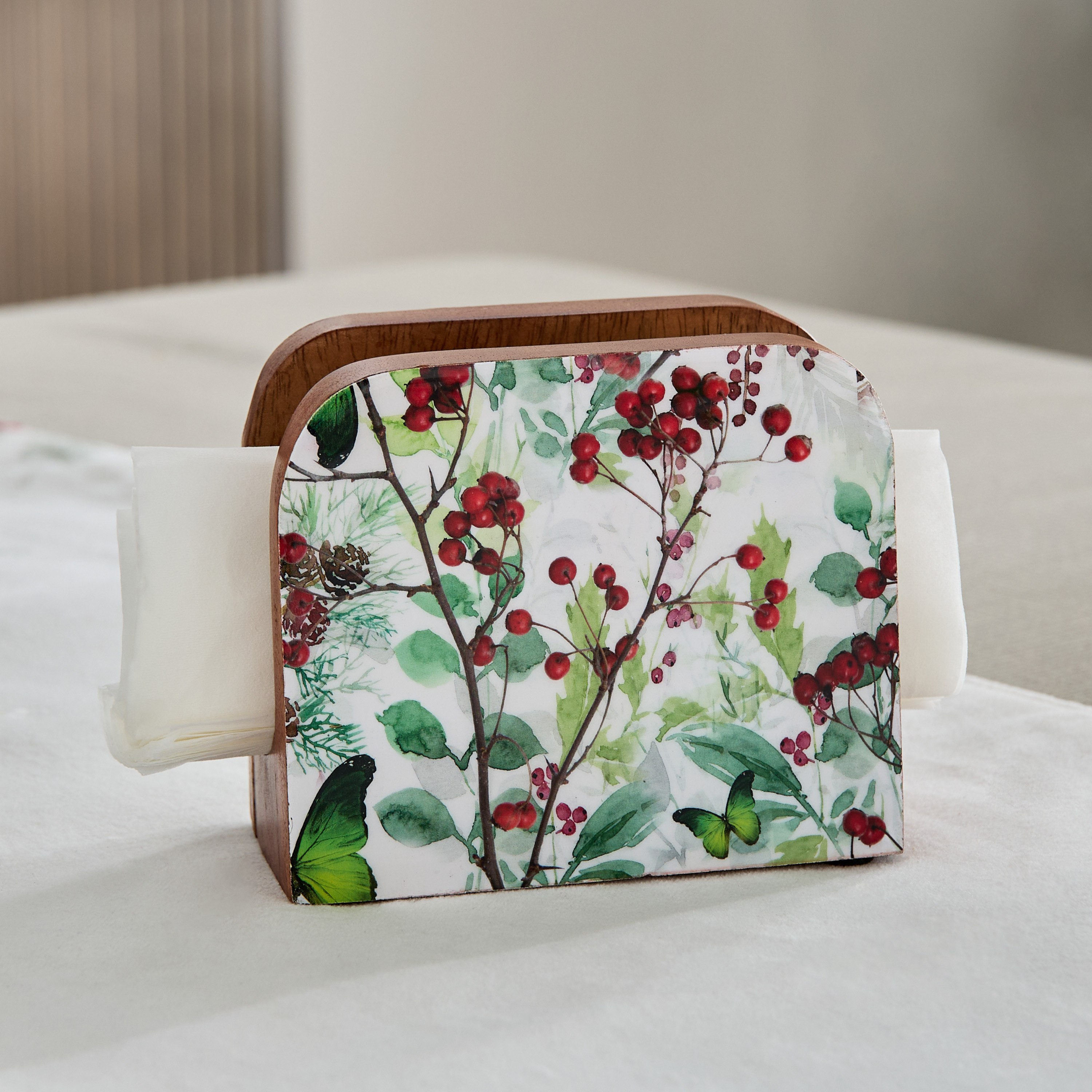 حامل مناديل خشبي من بيري - 11.5x11.5x10.5 سم-hbxdecorandfurnishings-homeaccessories-novelties-image-1