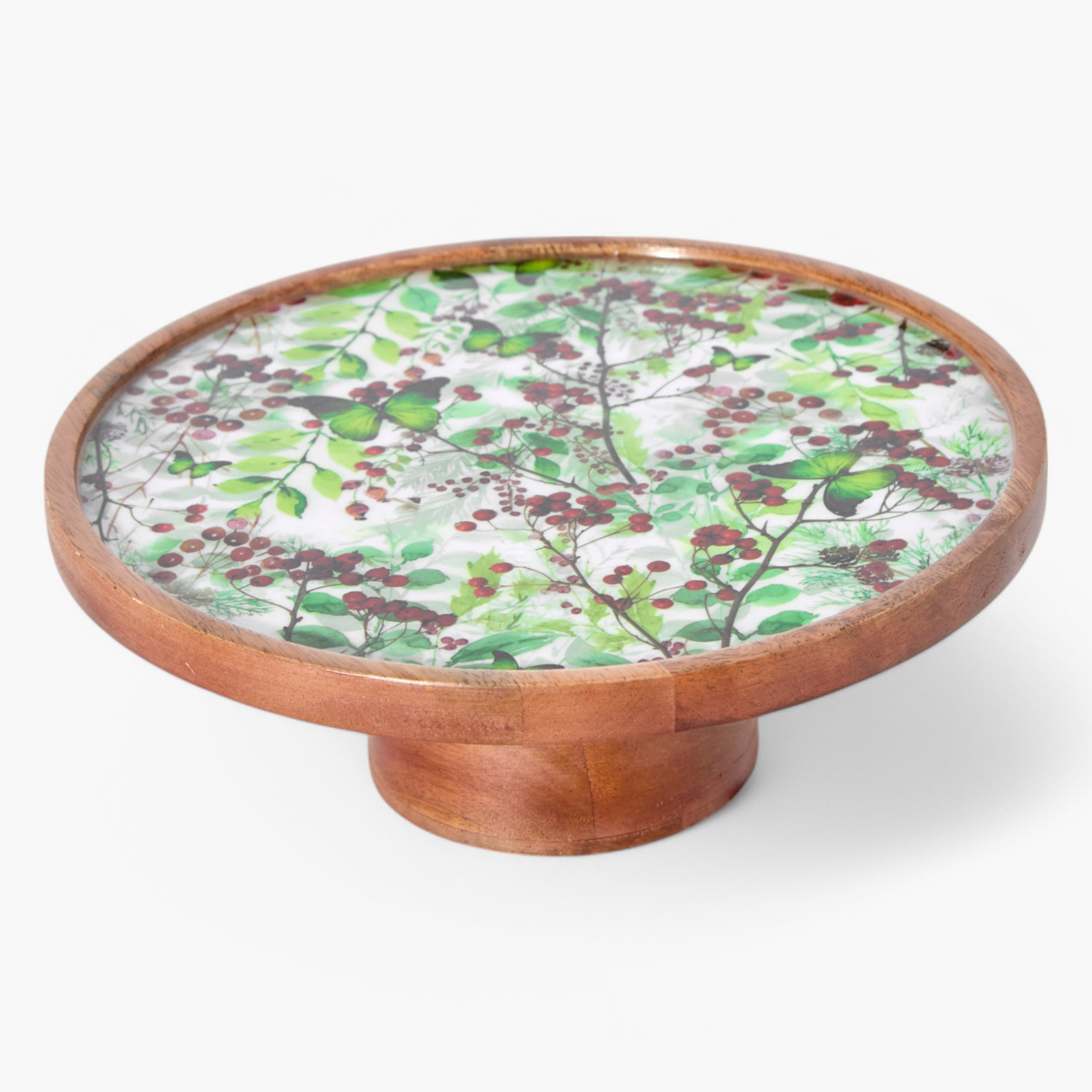 حامل كيك خشب بيديستال من بيري - 26.5x26.5x10 سم-hbxdecorandfurnishings-tabletop-serveware-image-6