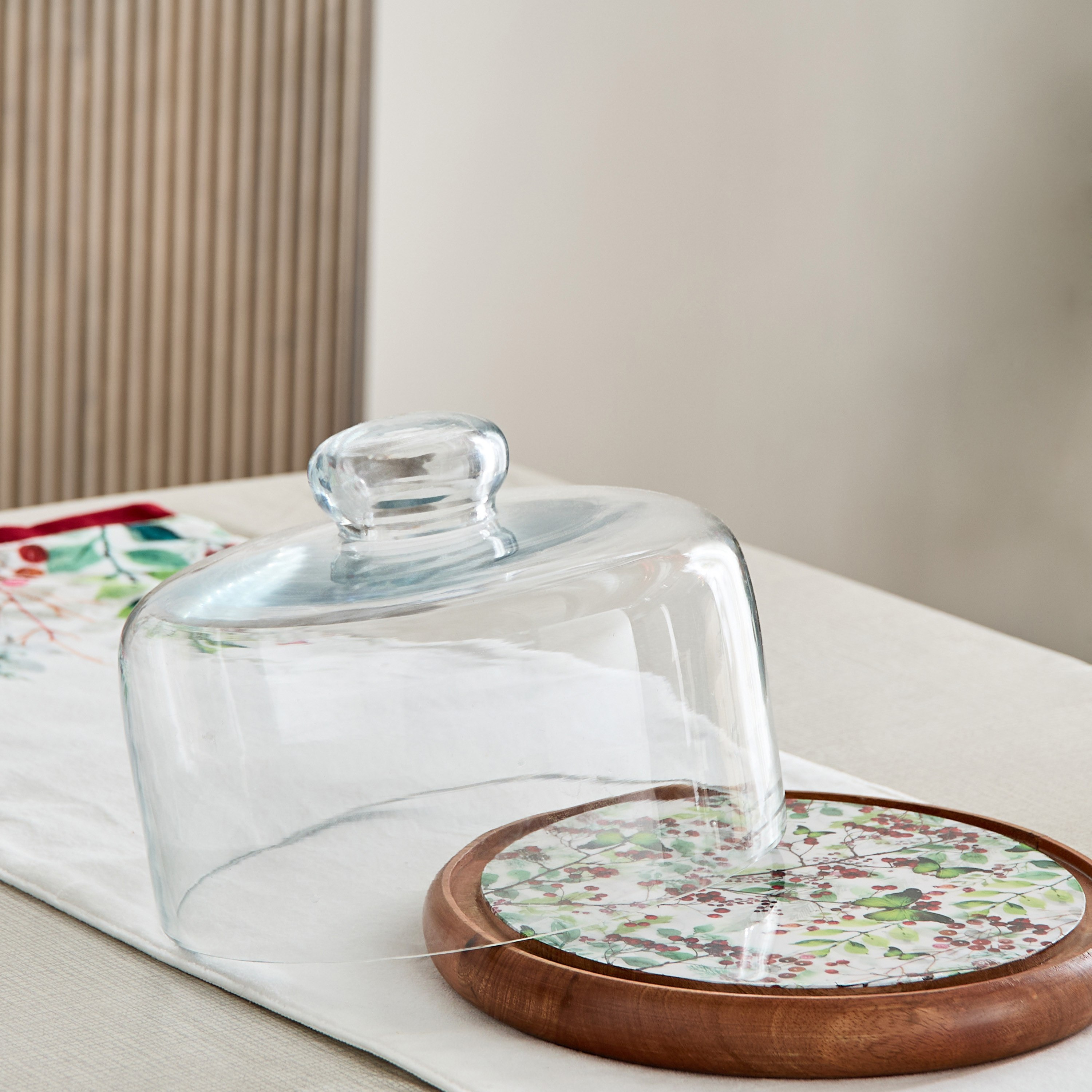 قبة خشب من بيري - 24x24x18 سم-hbxdecorandfurnishings-tabletop-serveware-image-3