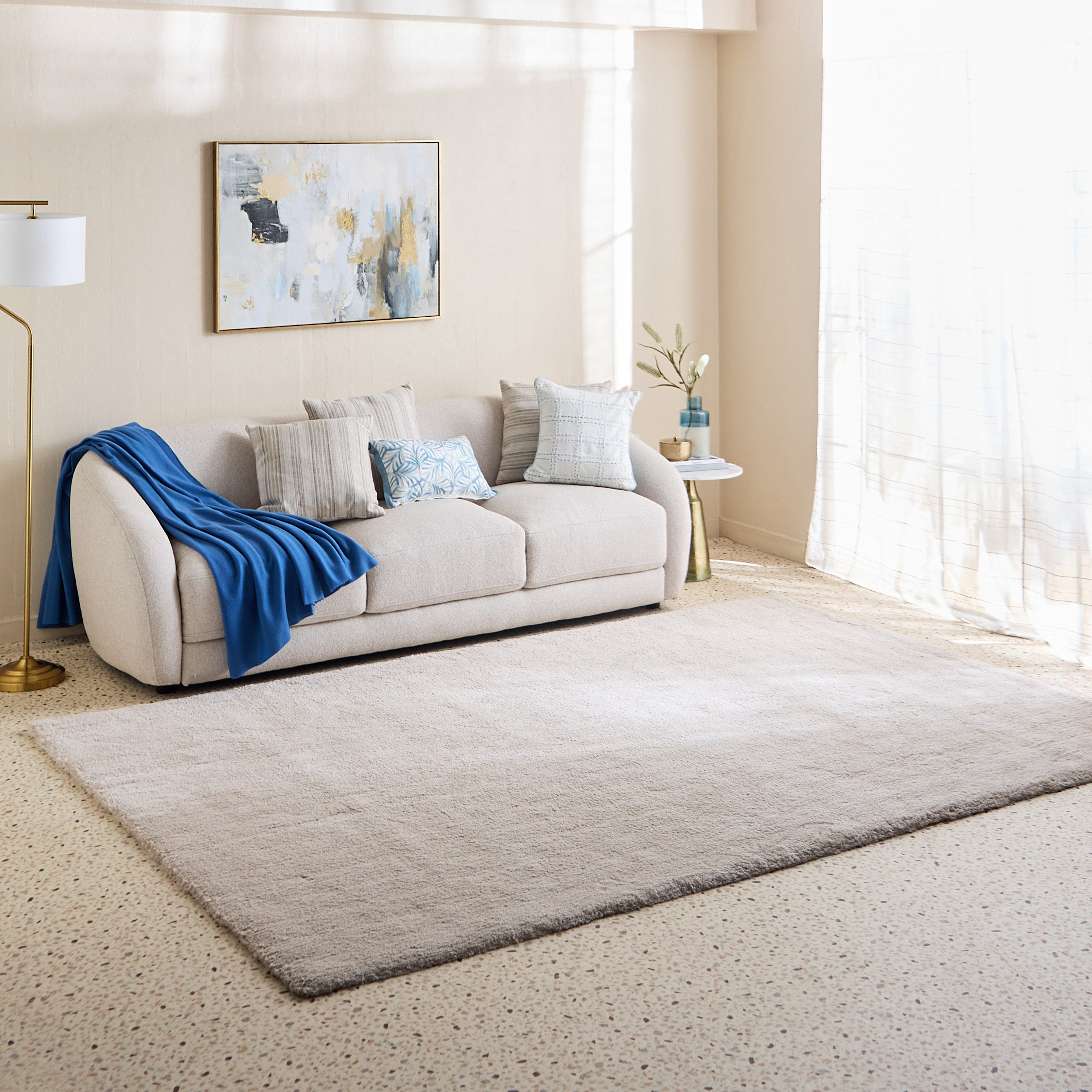 Macio Supersoft Shaggy Large Rug - 200x300 cm-hbxdecorandfurnishings-floorcoverings-rugs-image-1