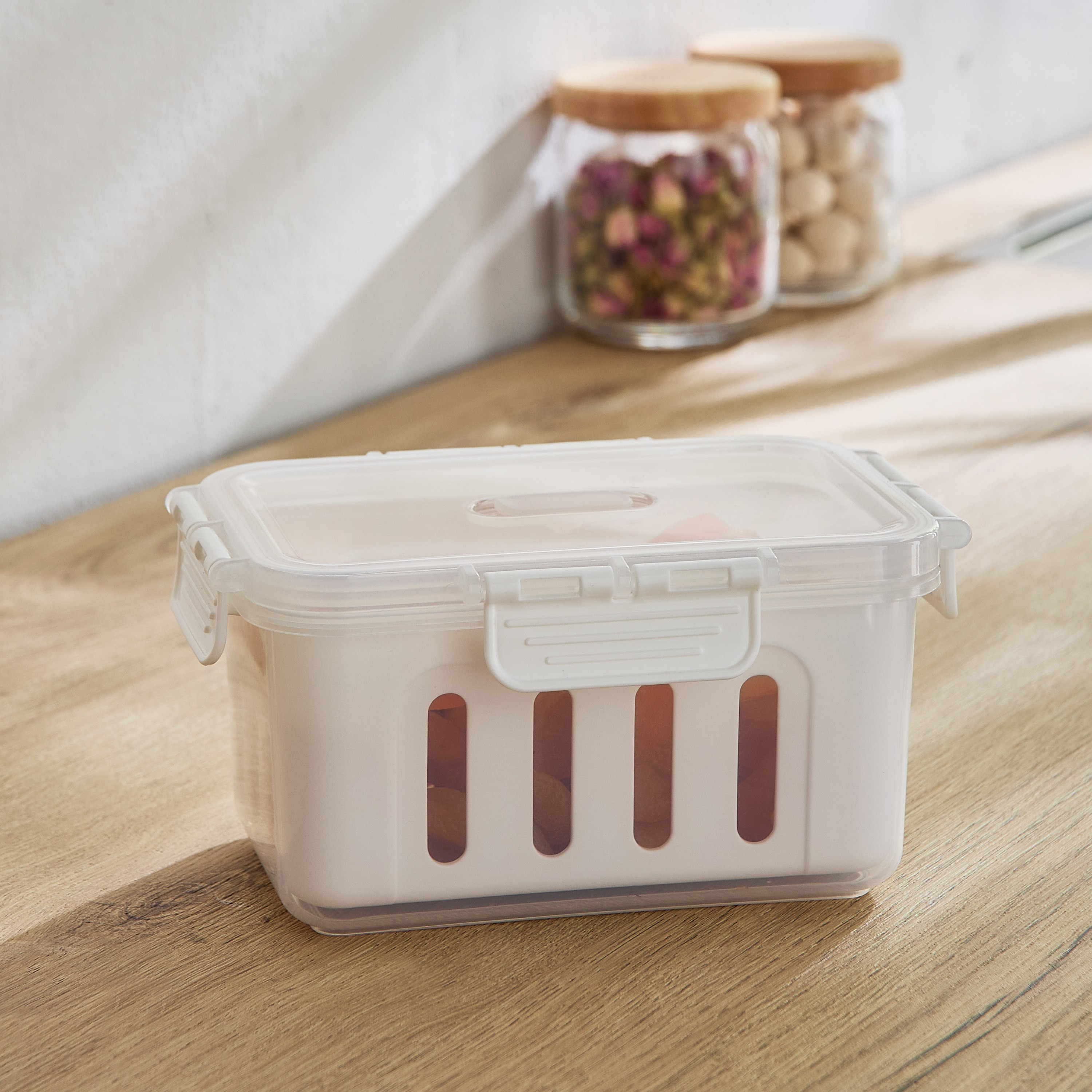 Sistematico Clip Lock Canister with Drainage - 2000 ml-hbxhomeware-hbxkitchen-image-1