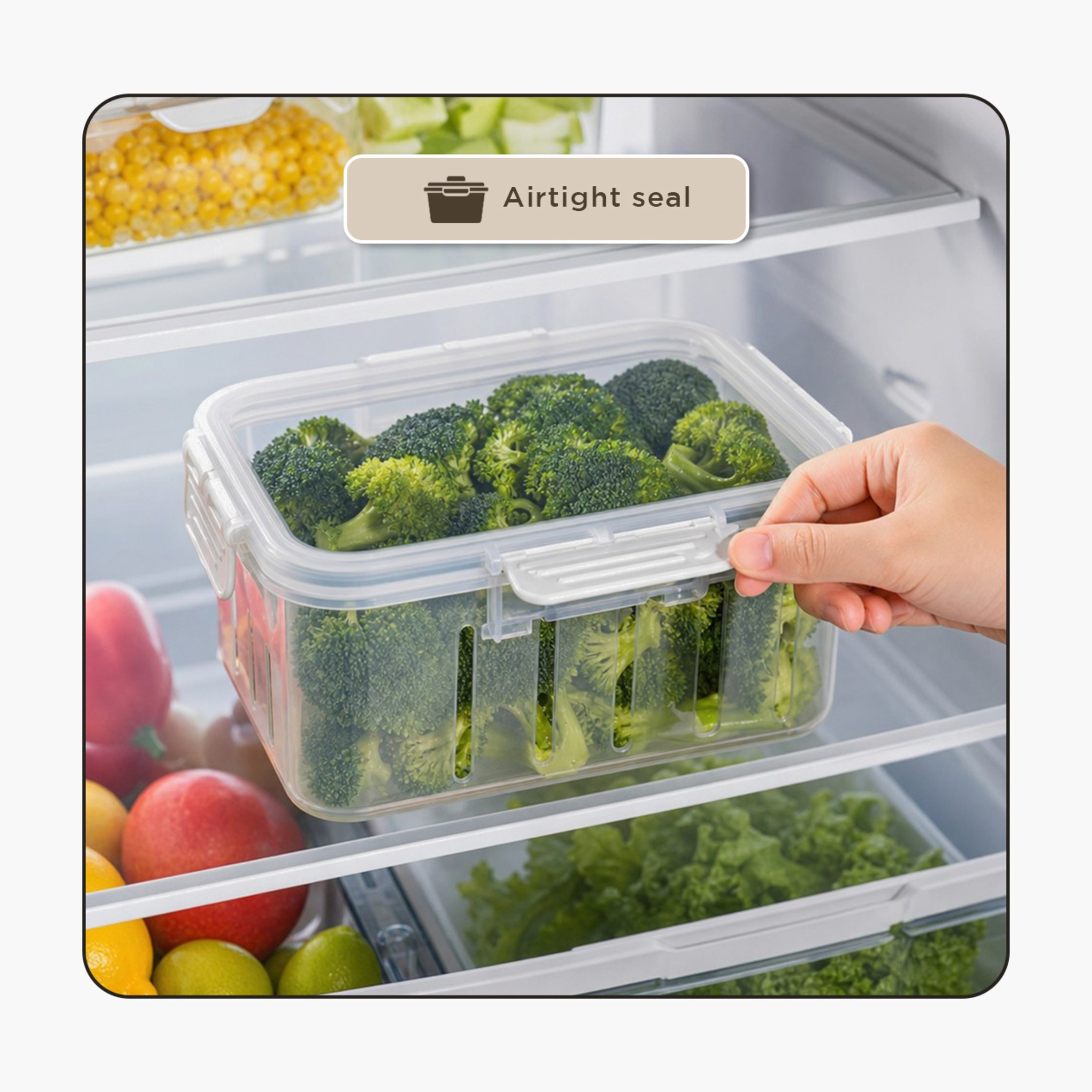 Sistematico Clip Lock Canister with Drainage - 2000 ml-hbxhomeware-hbxkitchen-image-8