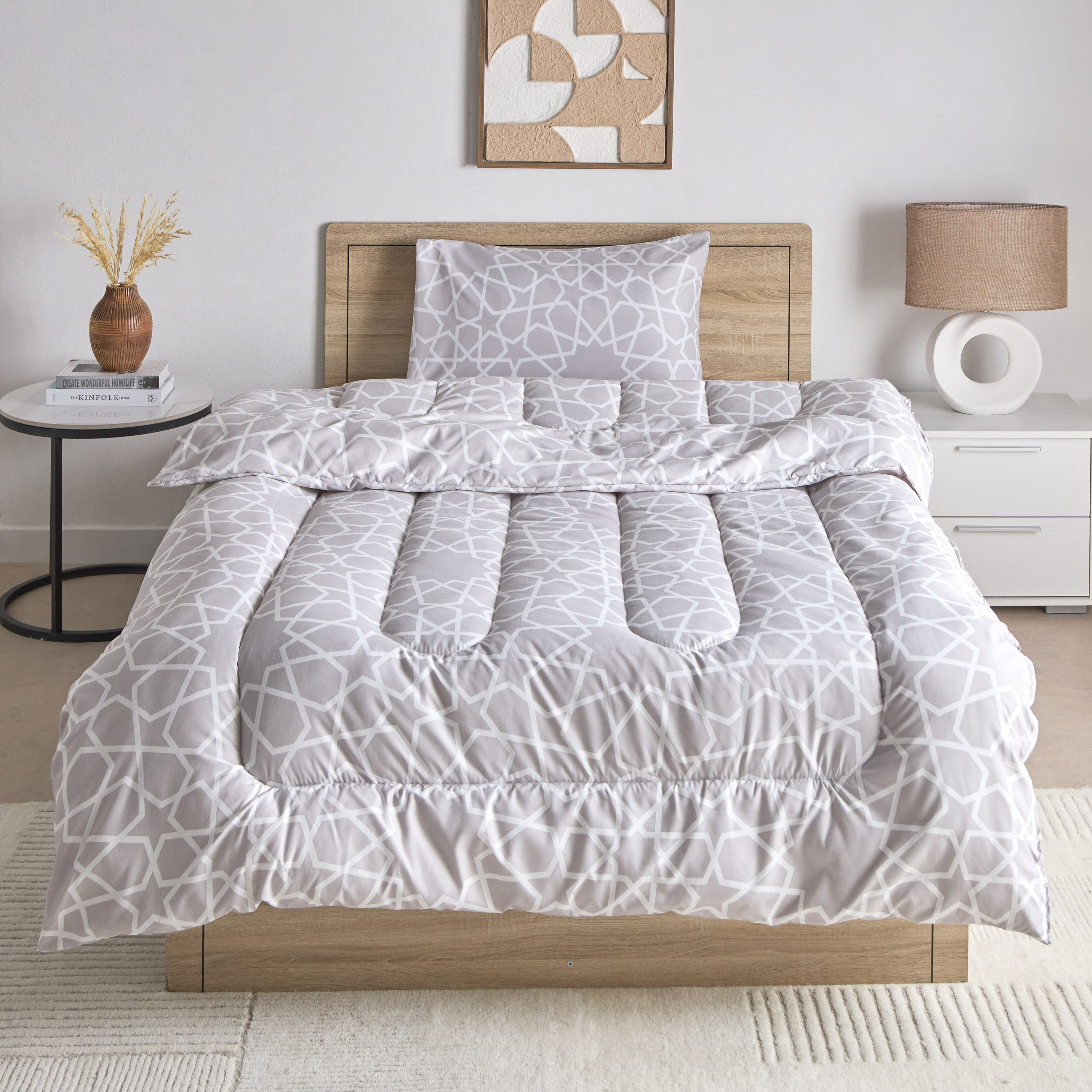 طقم لحاف توين ألياف دقيقة بطبعات ديمو قطعتين من أونتاريو- 160x220 سم-hbxhomeware-hbxbedroom-image-3