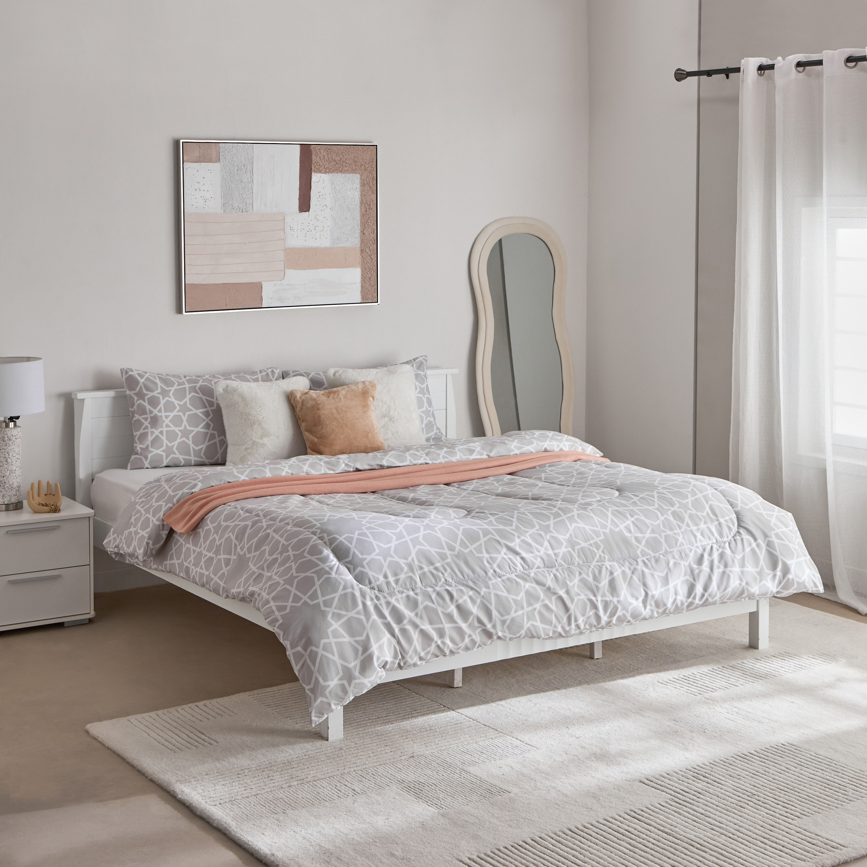 طقم لحاف كينج من الألياف الدقيقة بطبعات ديمو 3 قطع من أونتاريو - 220x240 سم-hbxhomeware-hbxbedroom-image-8