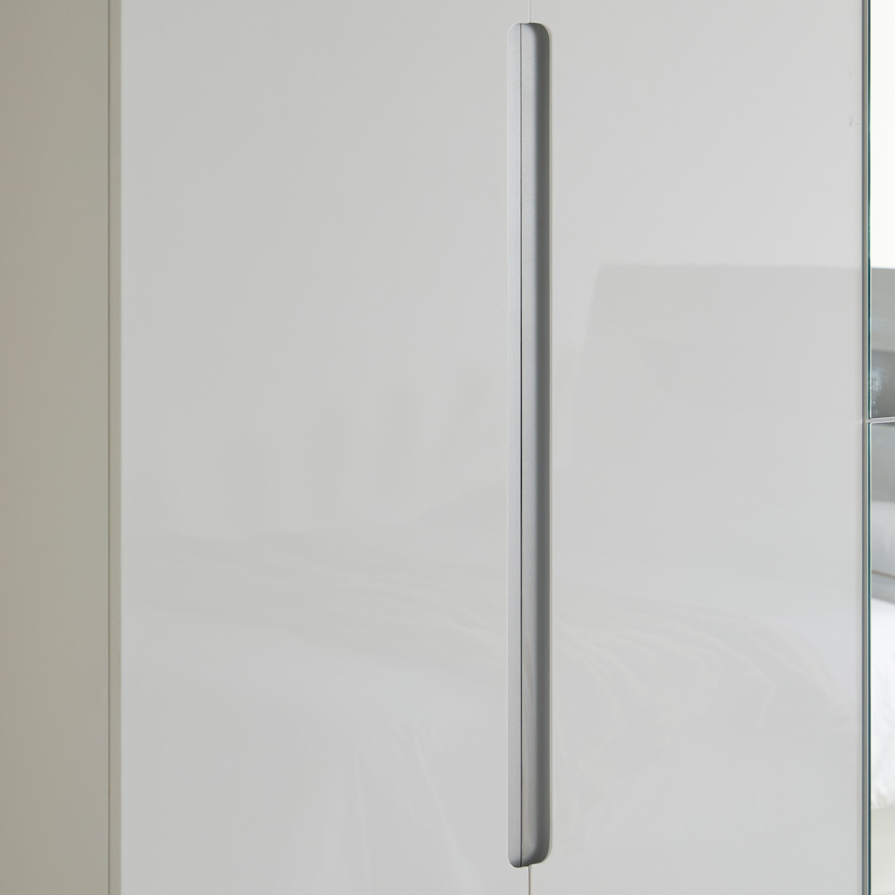 Dixon 6-Door High Gloss Wardrobe with 2 Drawers and Mirror-hbxfurniture-wardrobes-image-6