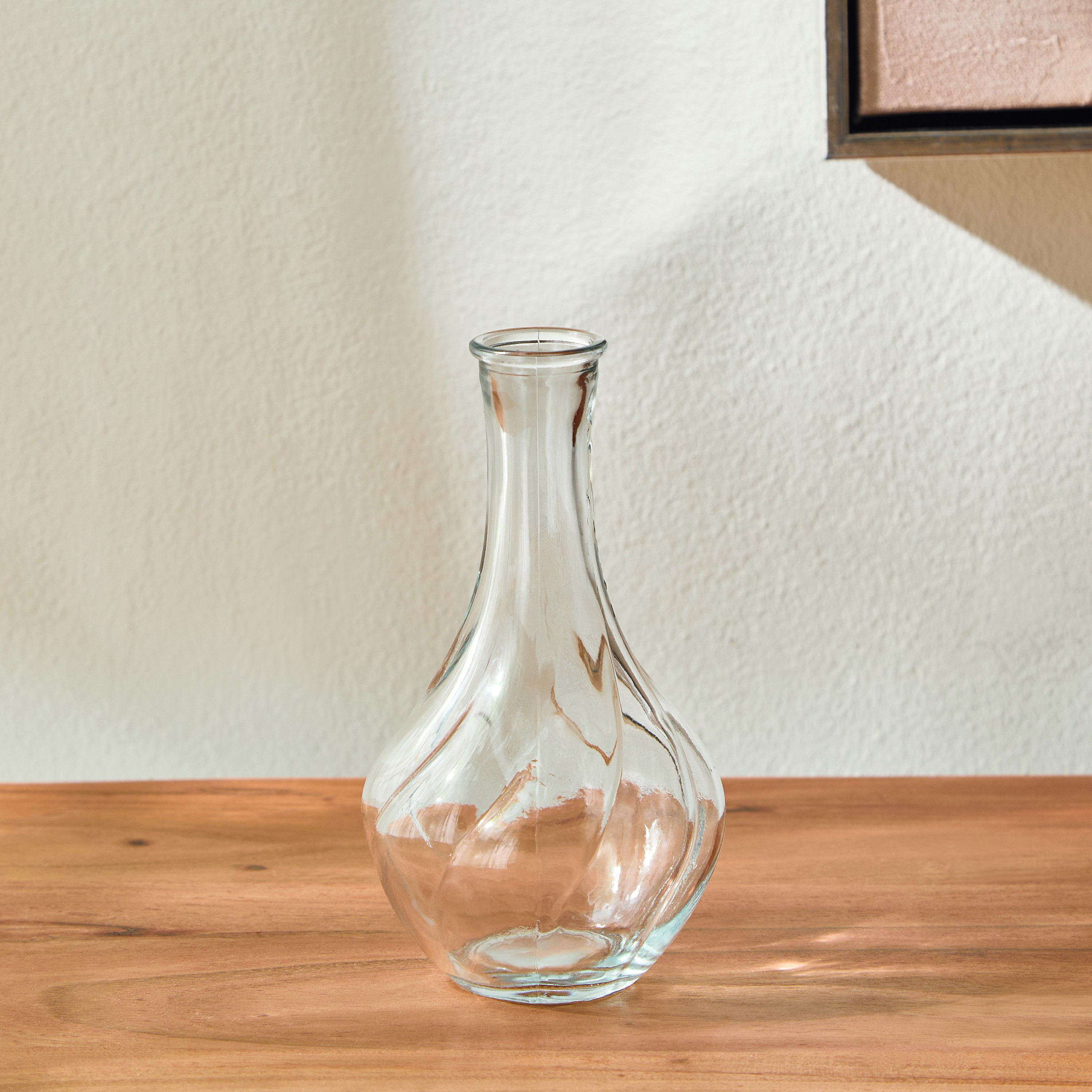 Kler Clear Glass Vase - 9.5x9.5x17 cm-hbxbedroom-decorandaccessories-vases-image-2
